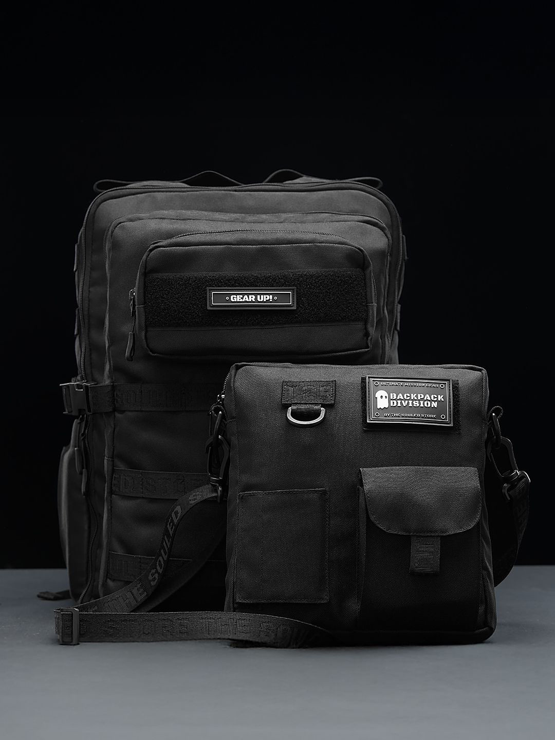 The Souled Store Men Medium Padded Backpack