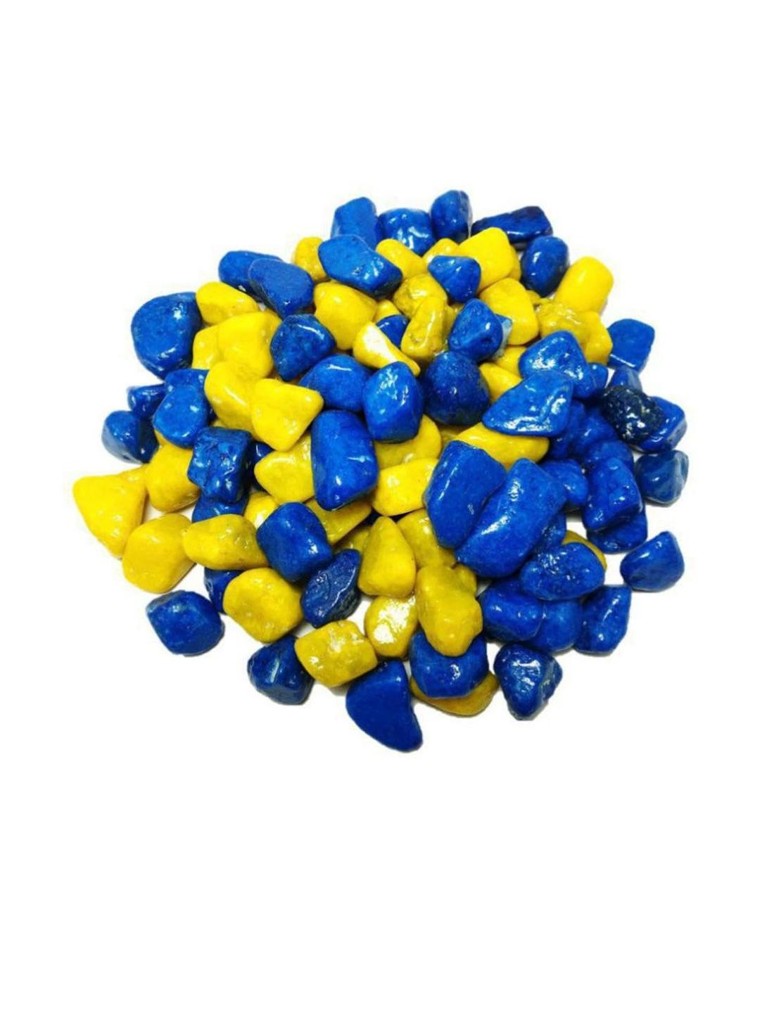 Somil Multicolor Pebbles/Stones for Garden, Plants, Lawns, Aquariums, Fish Pots, Home Decor, Vases, Furniture Filler. Size: 10-30mm, Shiny Multicolor -A95