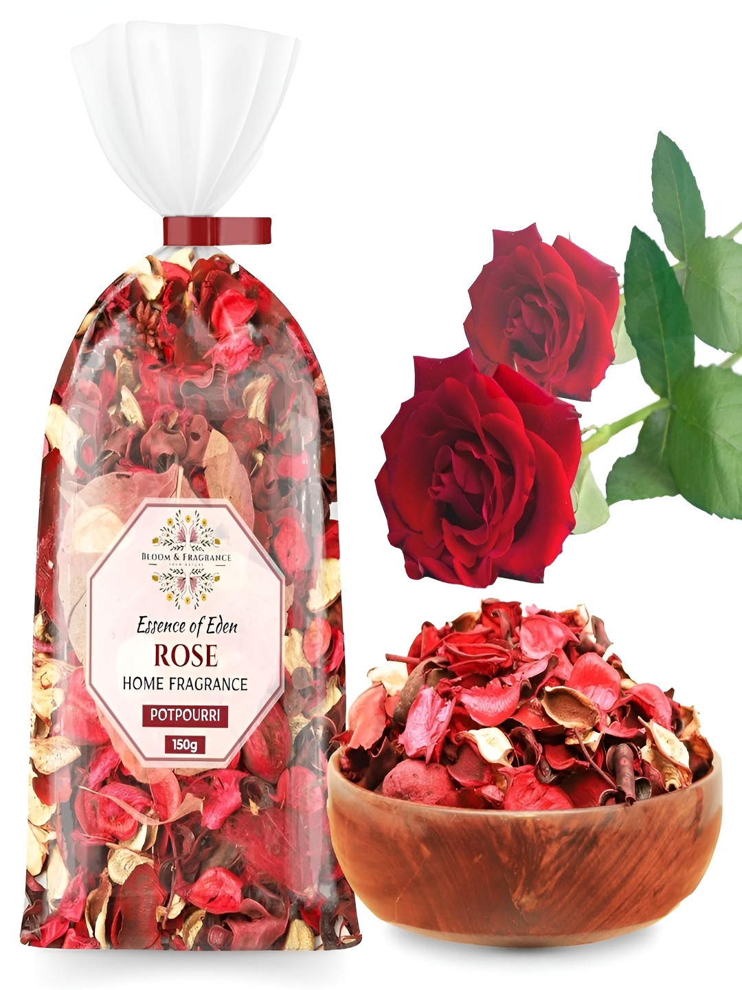 Bloom & Fragrance Rose Potpourri Bowl Filler 150g