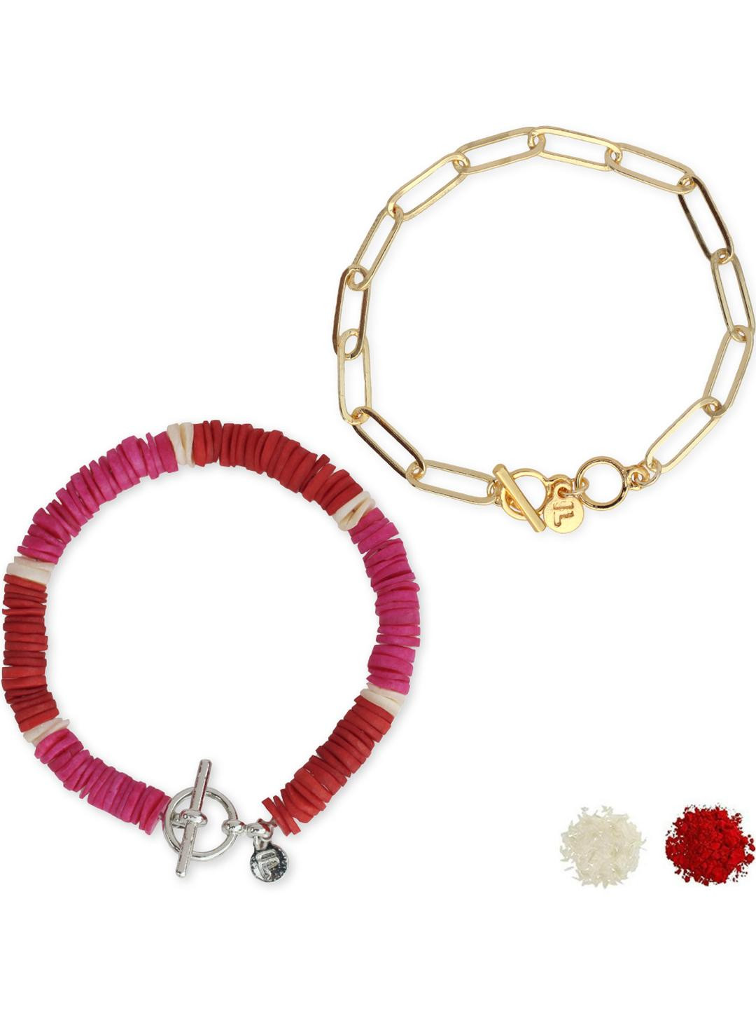 FURE Heishe MOP & Chain Bracelet Lumba Set