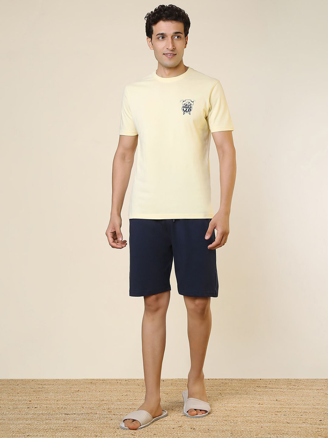 SleepZ by Raymond Men T-Shirt & Shorts Night Suits