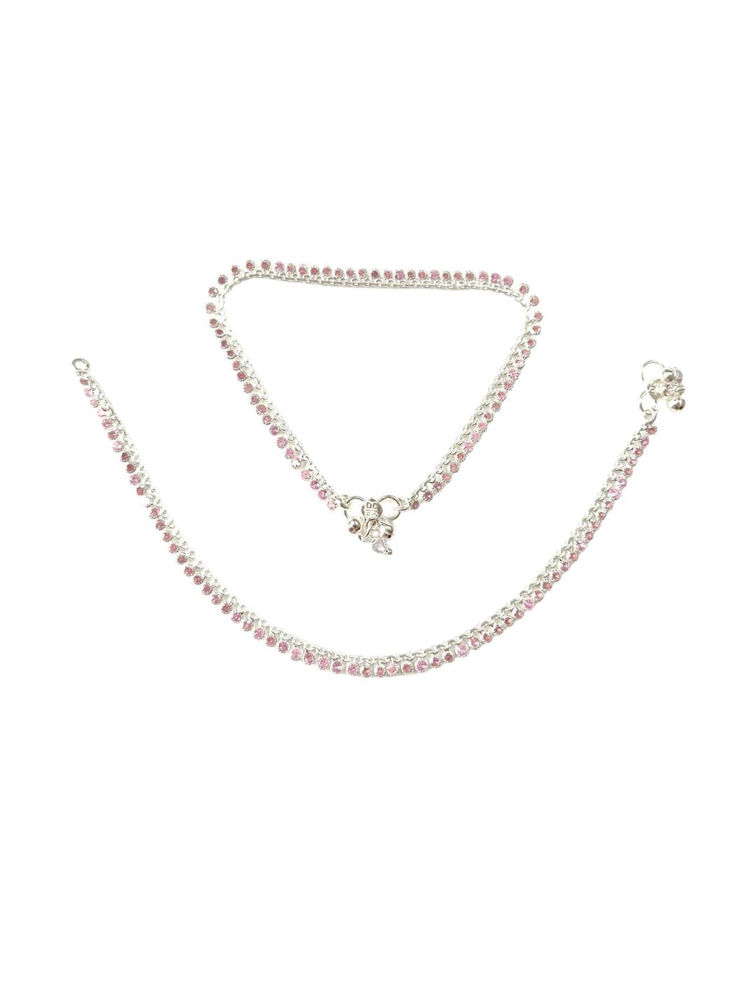 SHREE SHOBHA COLLECTION Silver Quartz Anklet