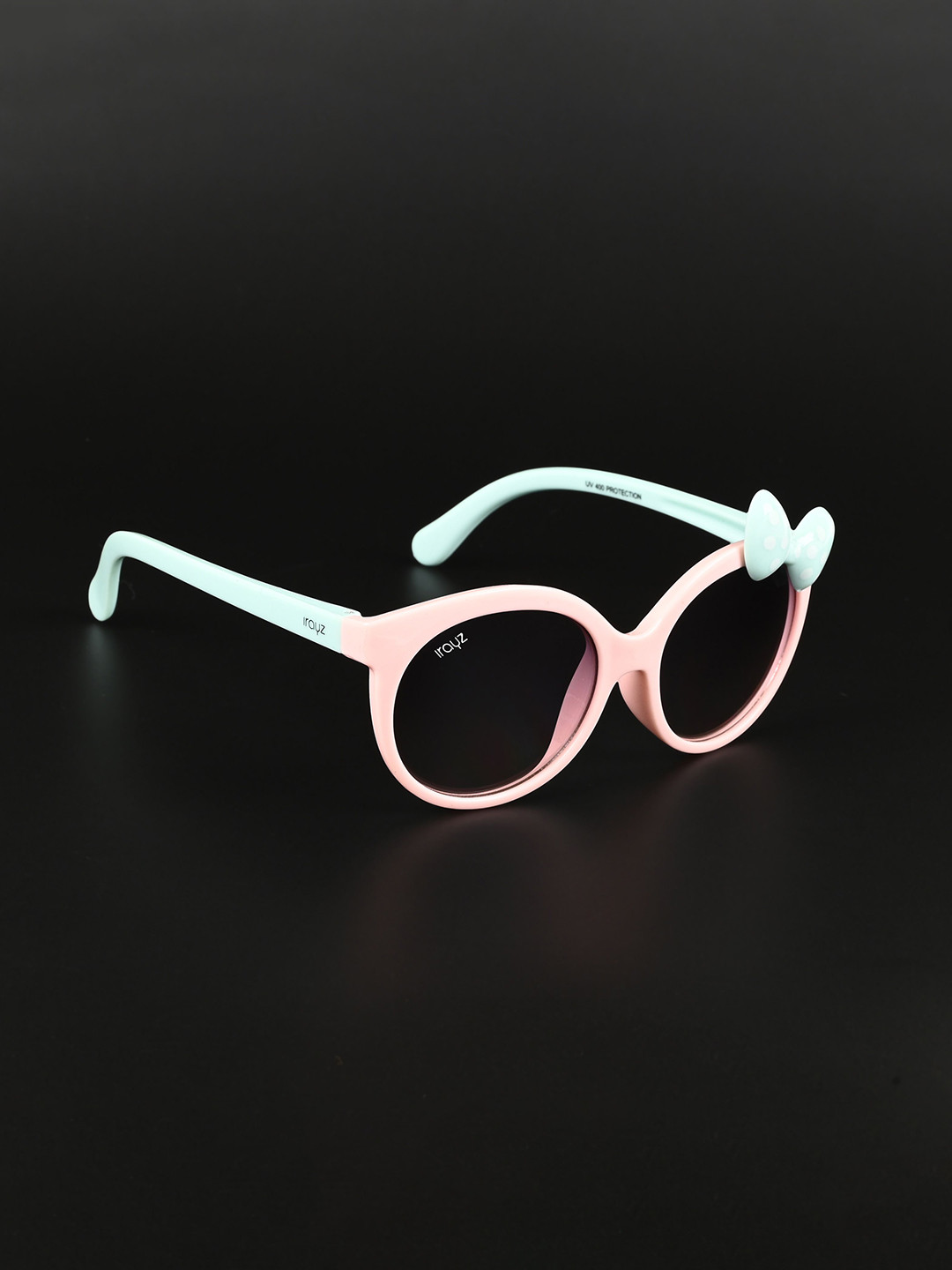 Irayz Girls Full Rim Round Sunglasses with UV Protected Lens 1658-Pink-Green