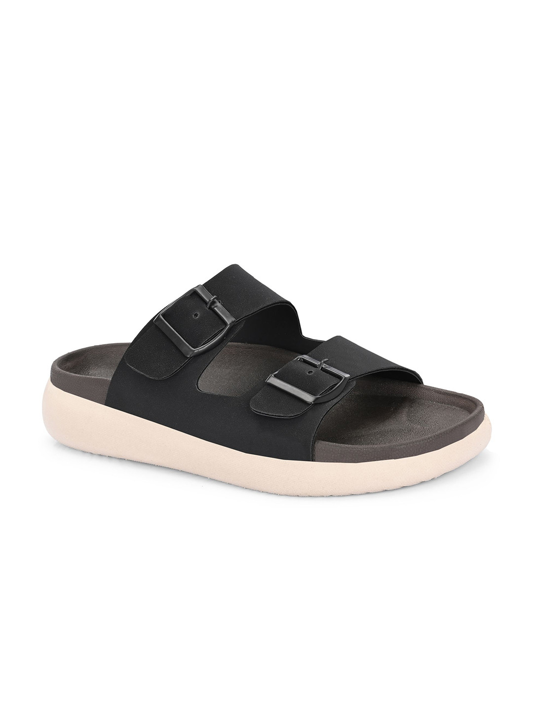 Azzaro Cushioned Footbed Buckle Sliders