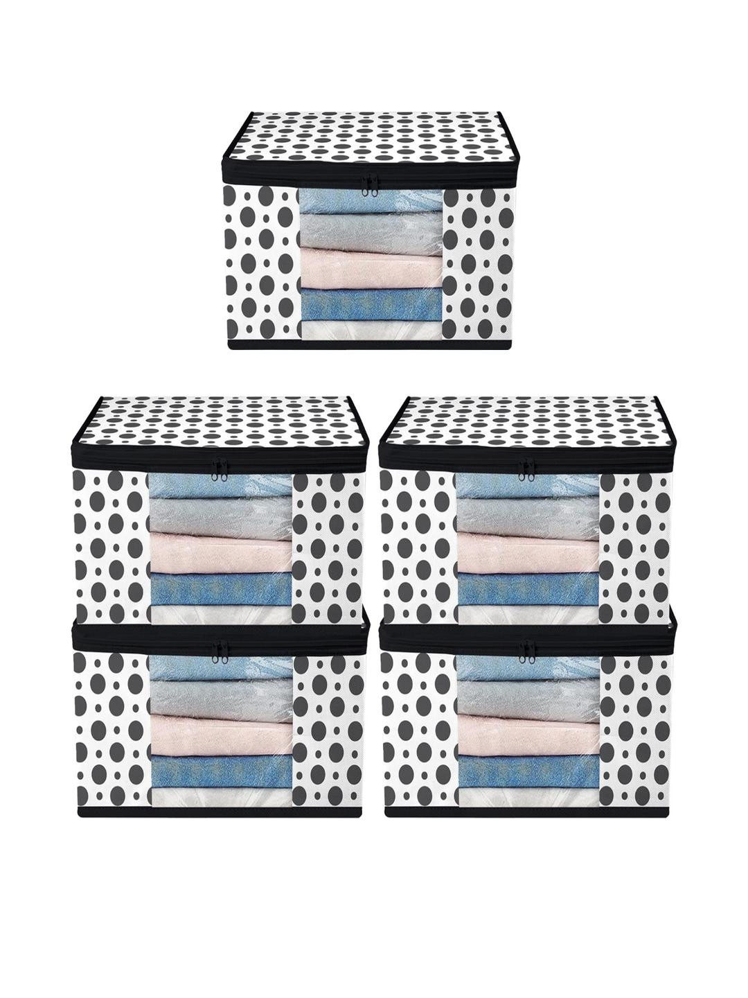 ANKIT INTERNATIONAL White Set of 5 Storage Organisers