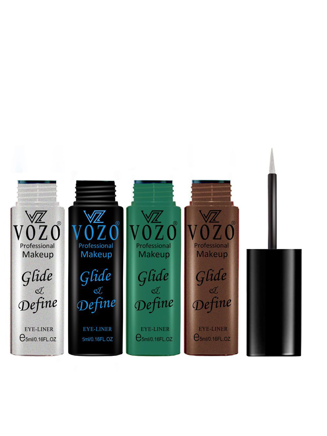 VOZO et Of 4 Glide & Define Liquid Eyeliner - 5 ml Each - Set No. 37