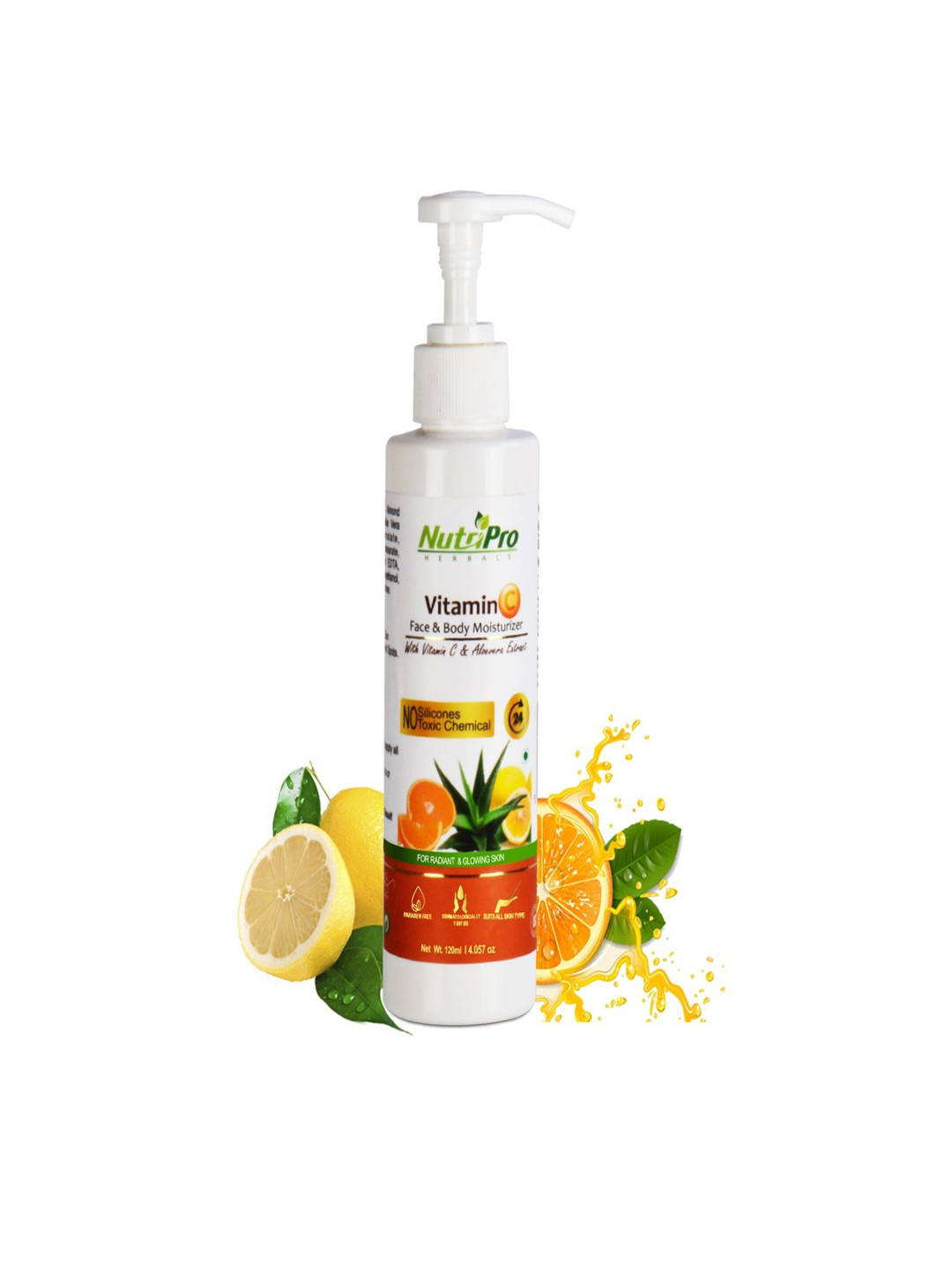 Nutripro Vitamin C Face & Body Moisturizer For Brightening - 120 ml
