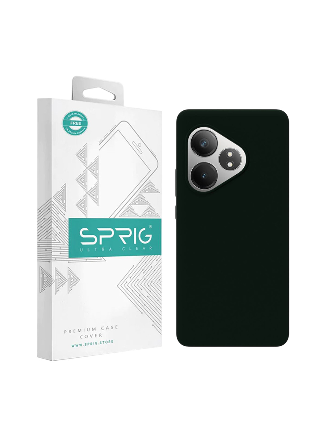 SPRIG Realme GT 6T 5G Liquid Silicone Back Cover