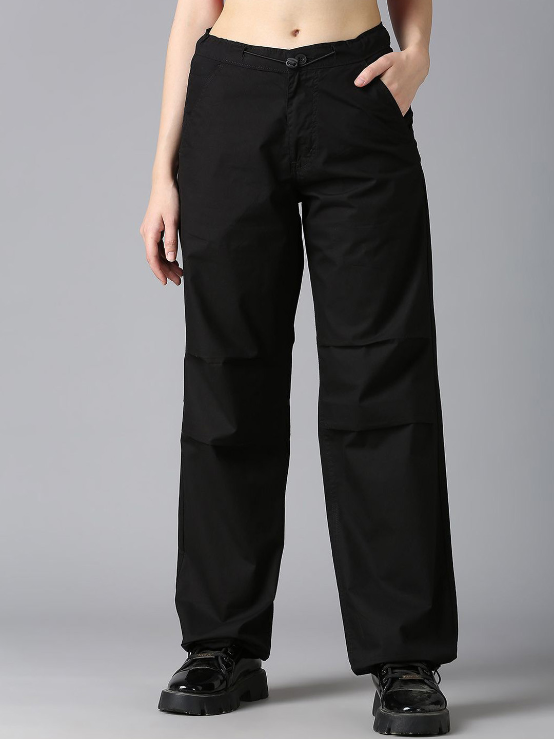 CORSICA Women Relaxed Straight Leg Loose Fit Trousers