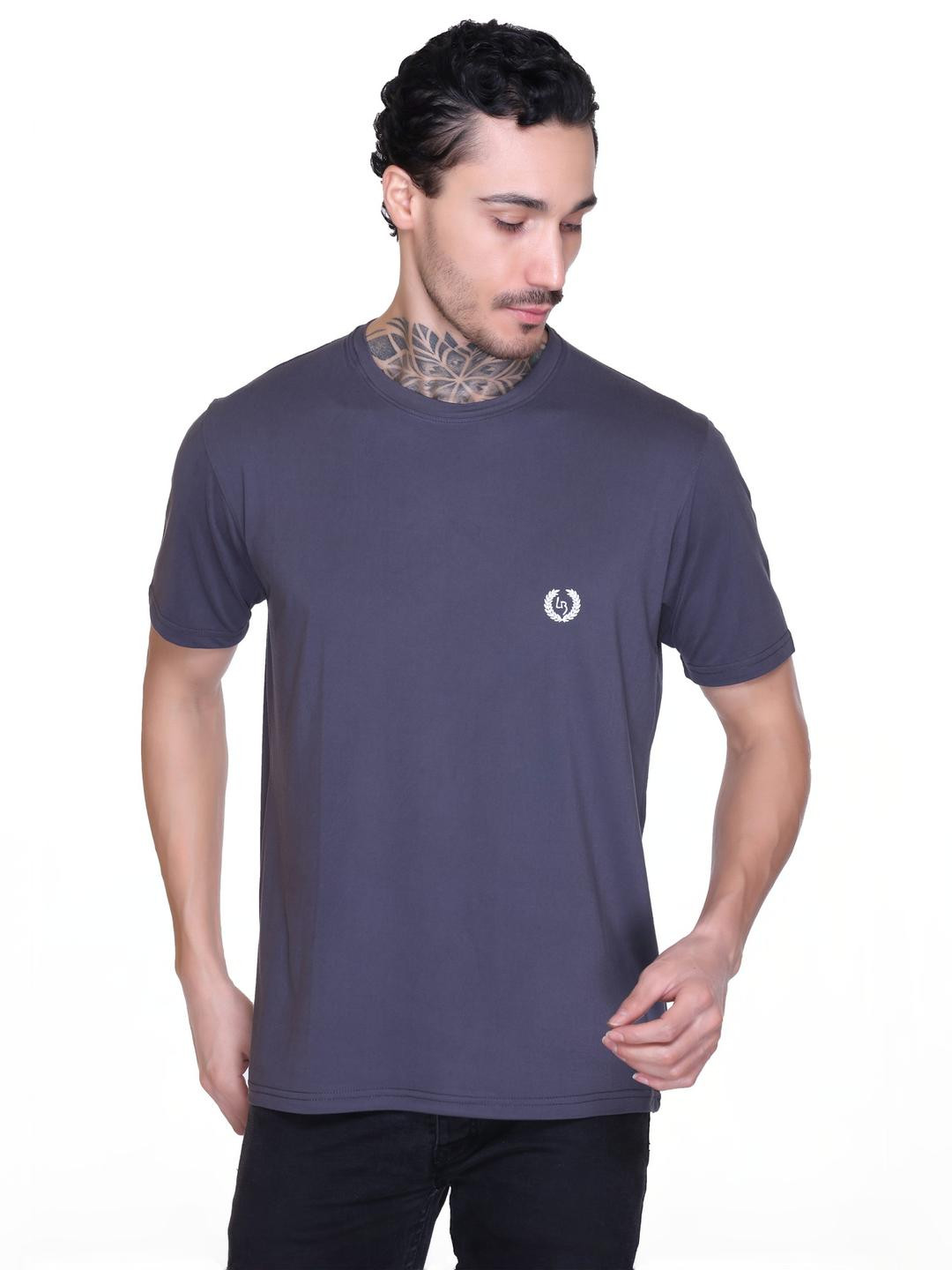 LEE BONEE Men Grey Polyester Tshirts