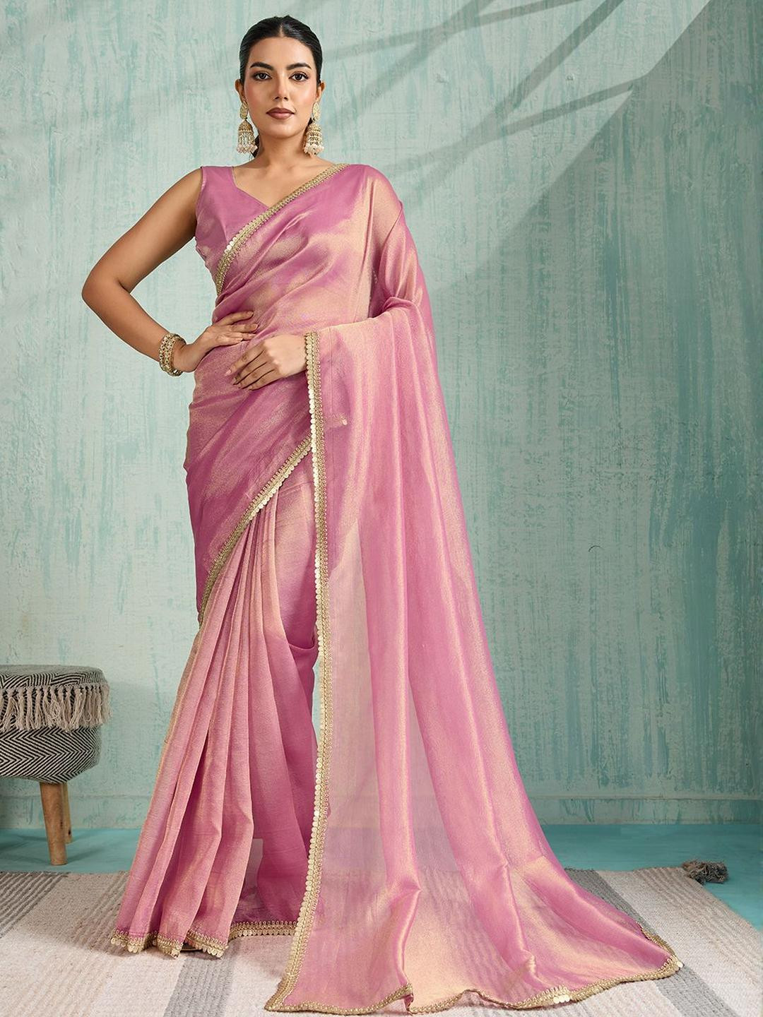 DOI MOI Embellished Sequinned Organza Saree