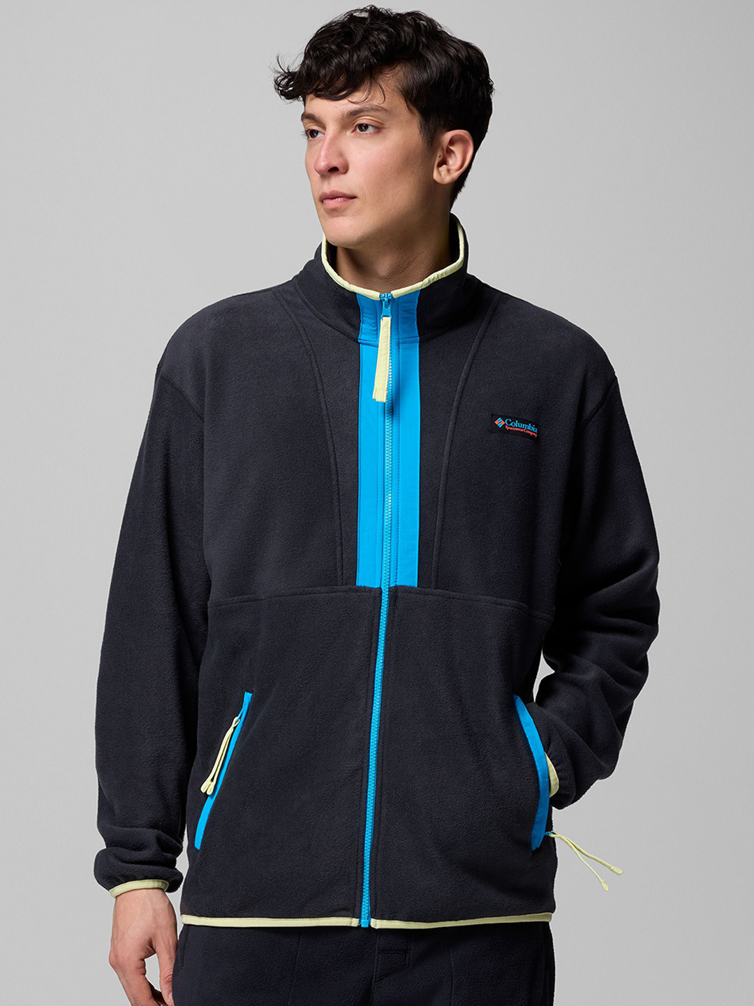 Columbia Backbowl II Colorblocked Stand Collar Open Front Jacket