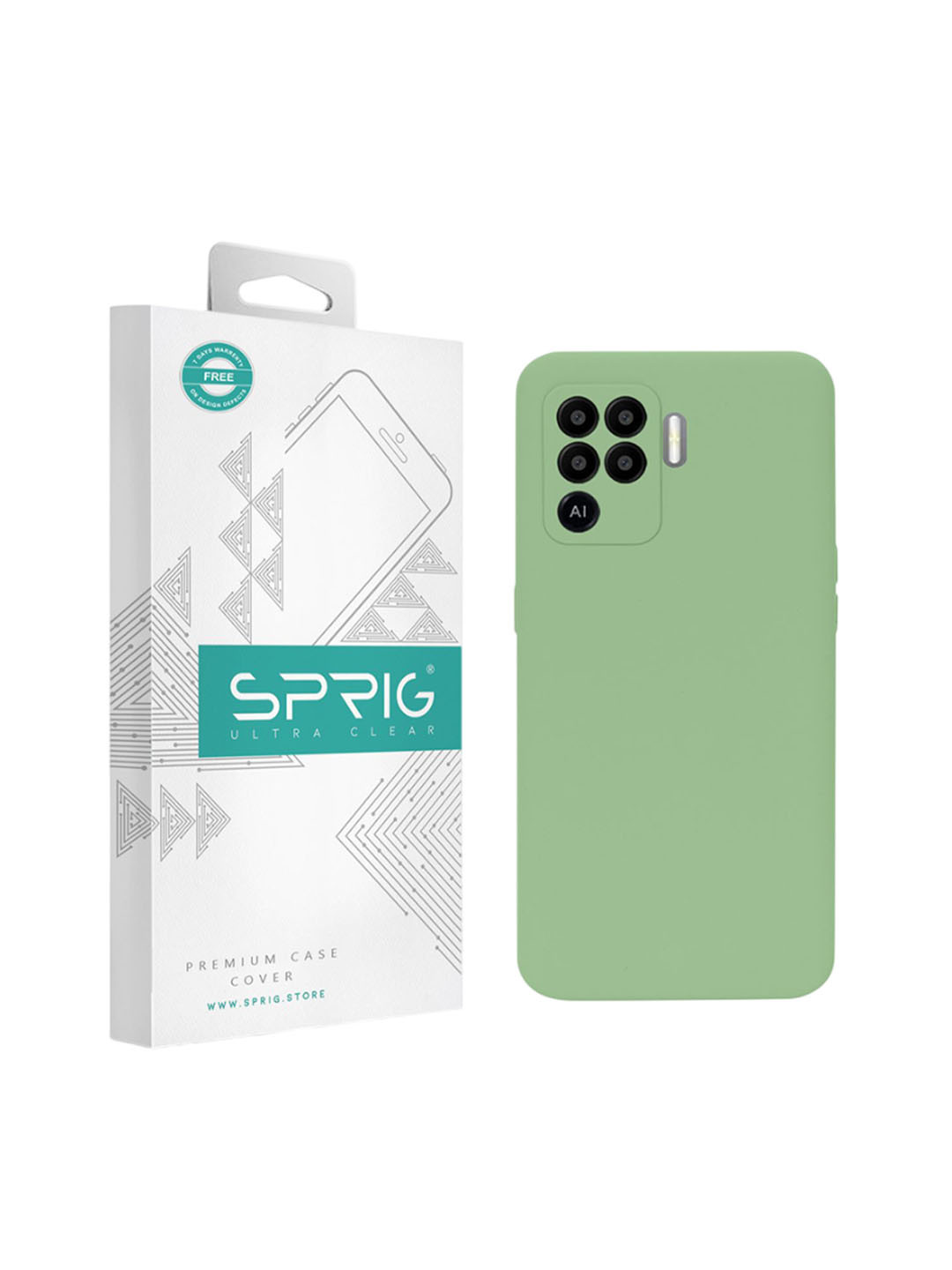 SPRIG OPPO F19 Pro Liquid Silicone Back Cover