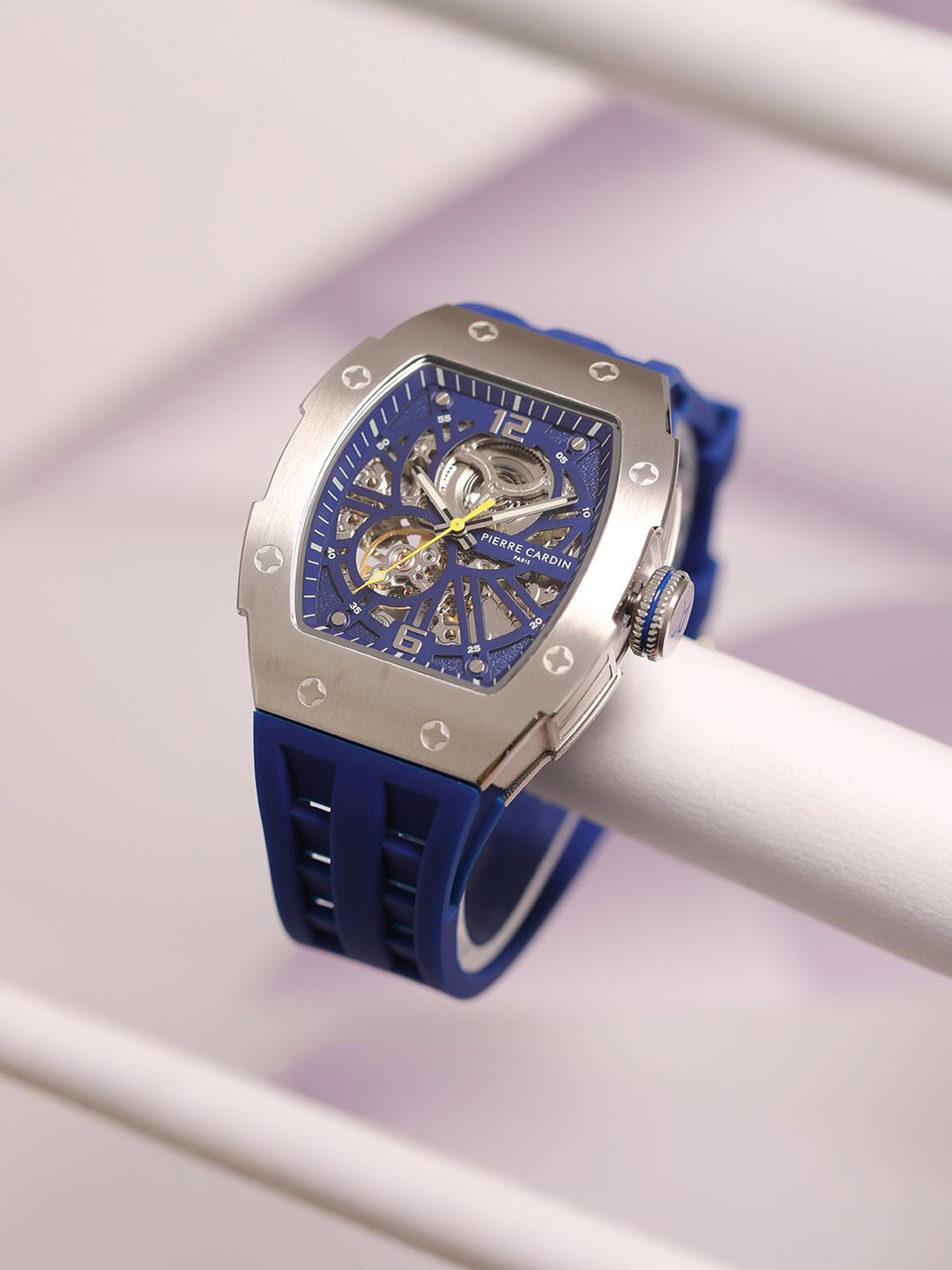 pierre cardin Squelette Men Skeleton Analogue Automatic Motion Powered Watch CF.1013.PD.1