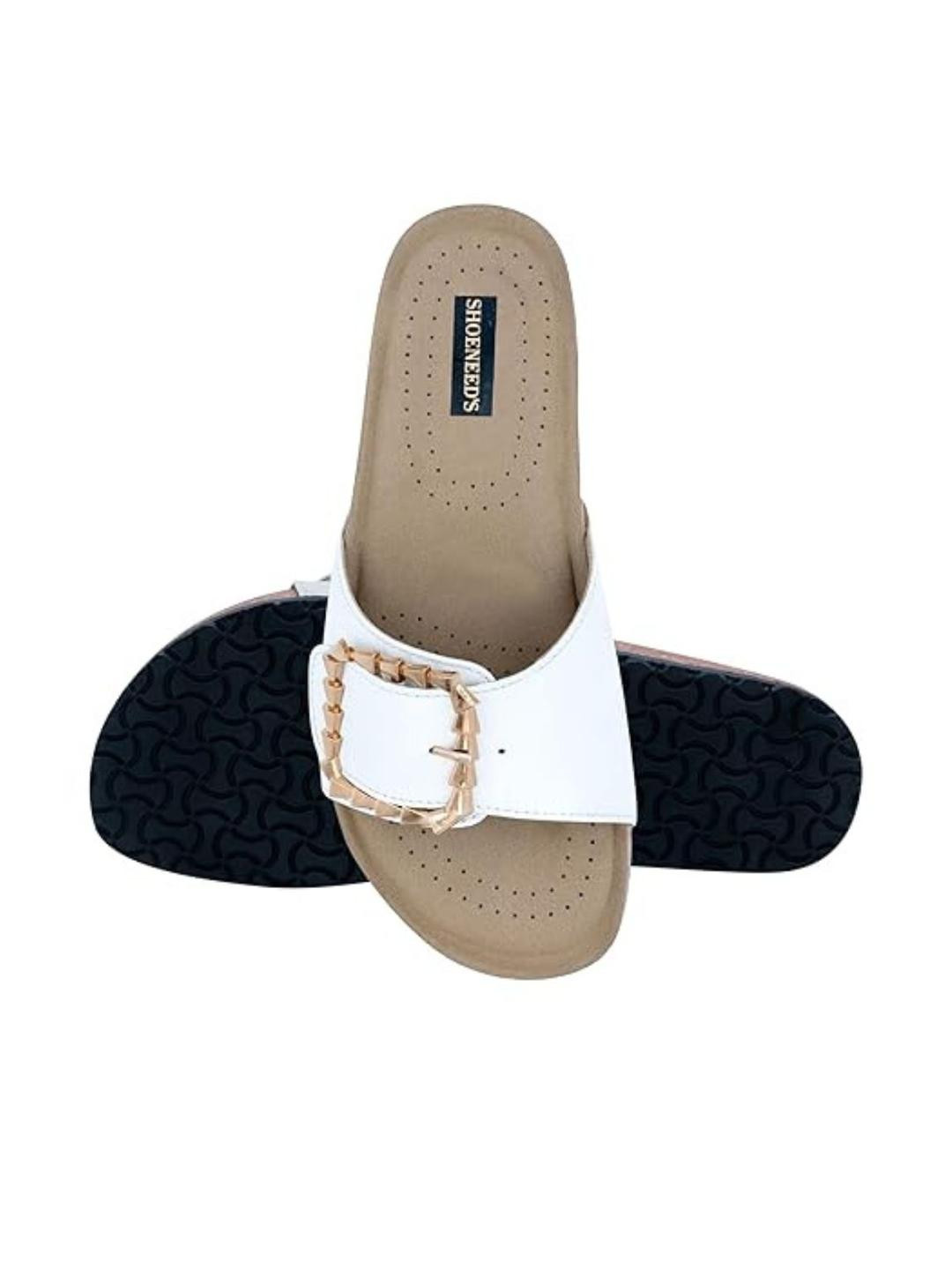 SHOENEEDS Women Open Toe Flats