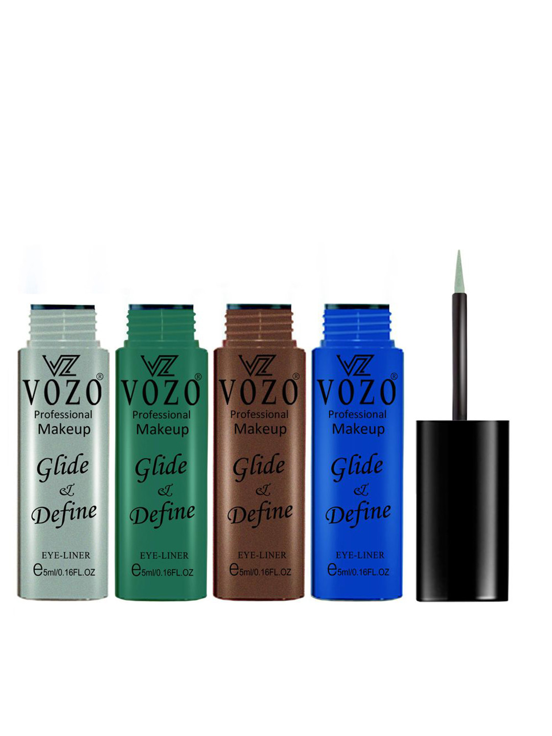 VOZO Set Of 4 Glide & Define Long Lasting Liquid Eyeliner - 5 ml Each - Set No.31