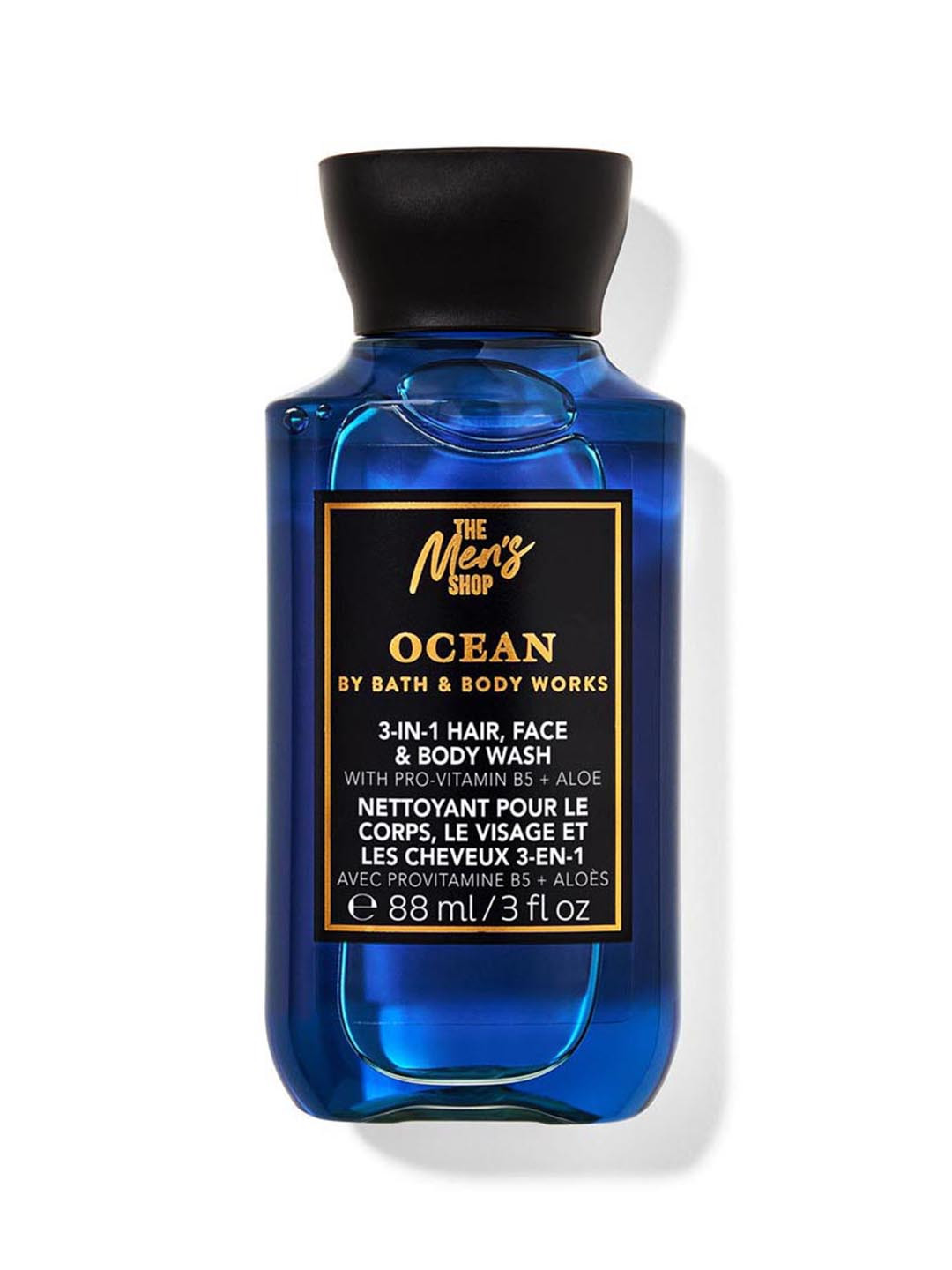 Bath & Body Works Men Ocean Travel Size 3-in-1 Hair Face & Body Wash - 88ml