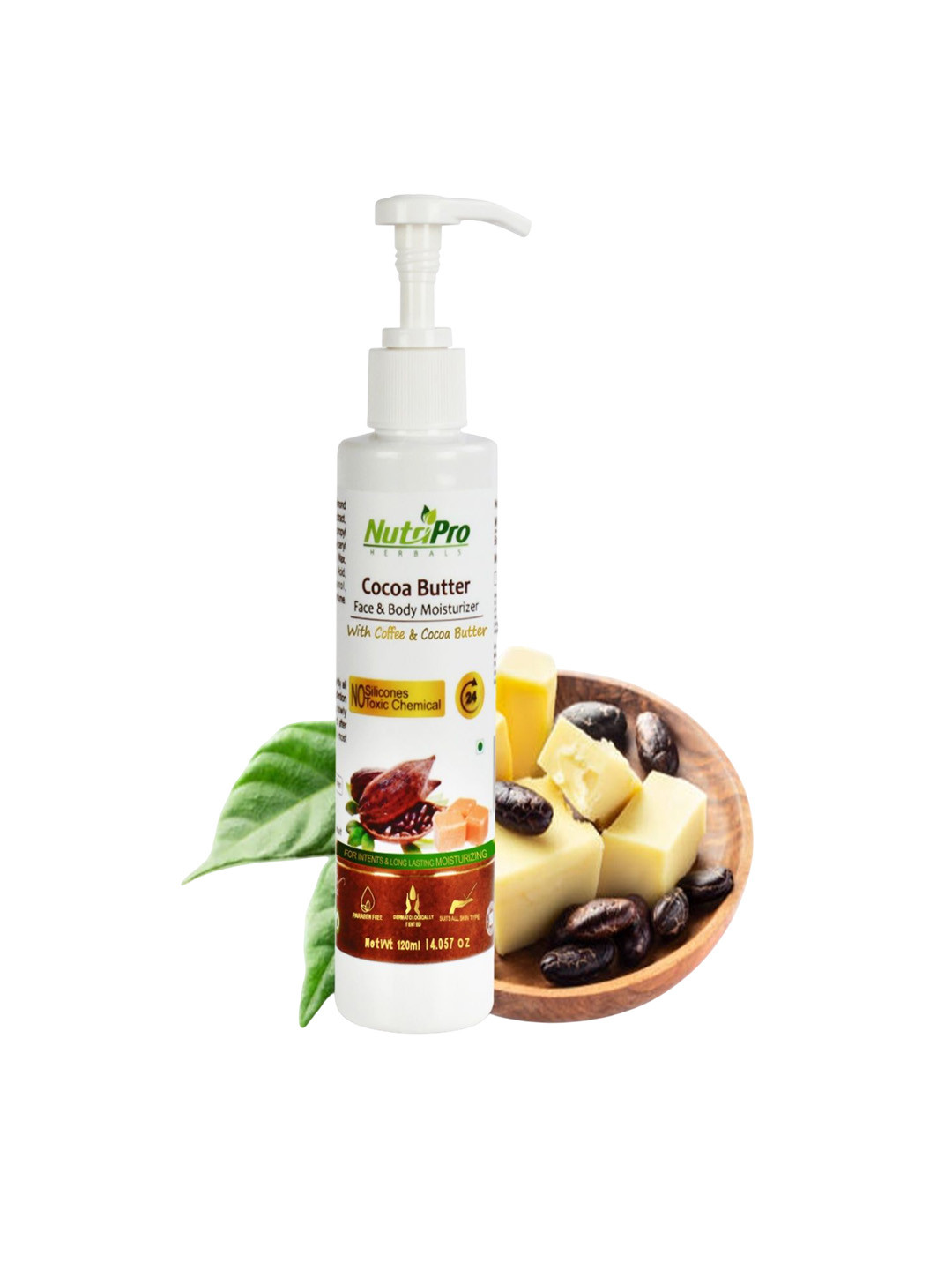 Nutripro Cocoa Butter Face & Body Moisturizer For Deeply Nourishes & Softens - 120 ml