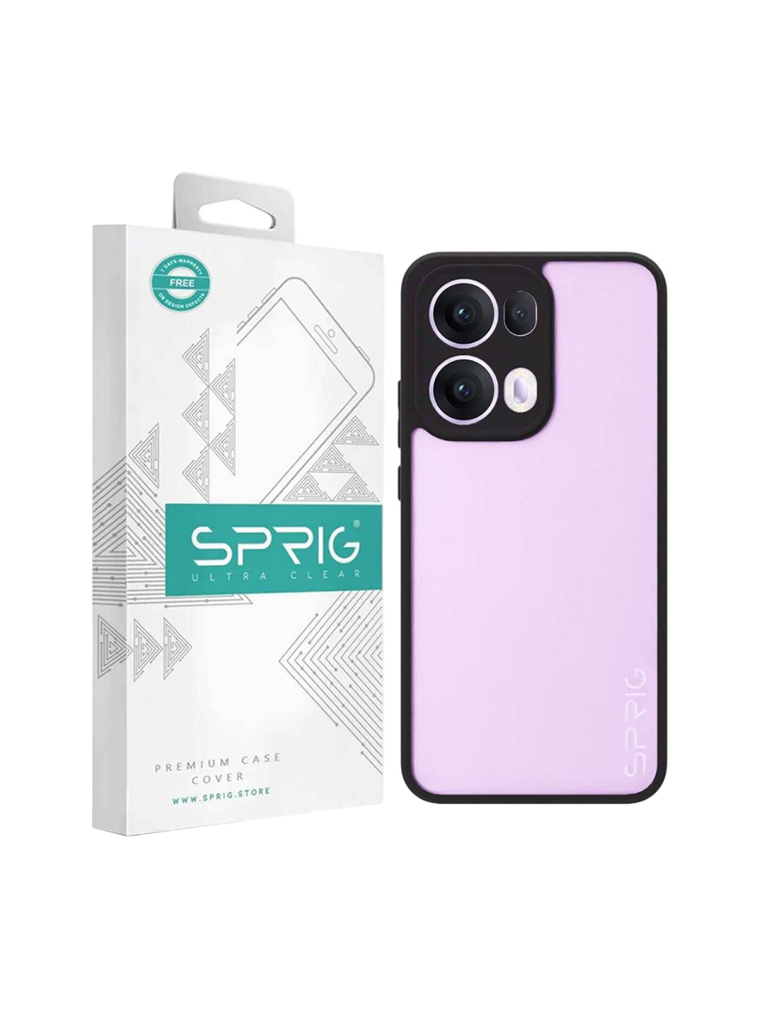 SPRIG OPPO Reno 13 Pro Matte Black Transparent Back Cover