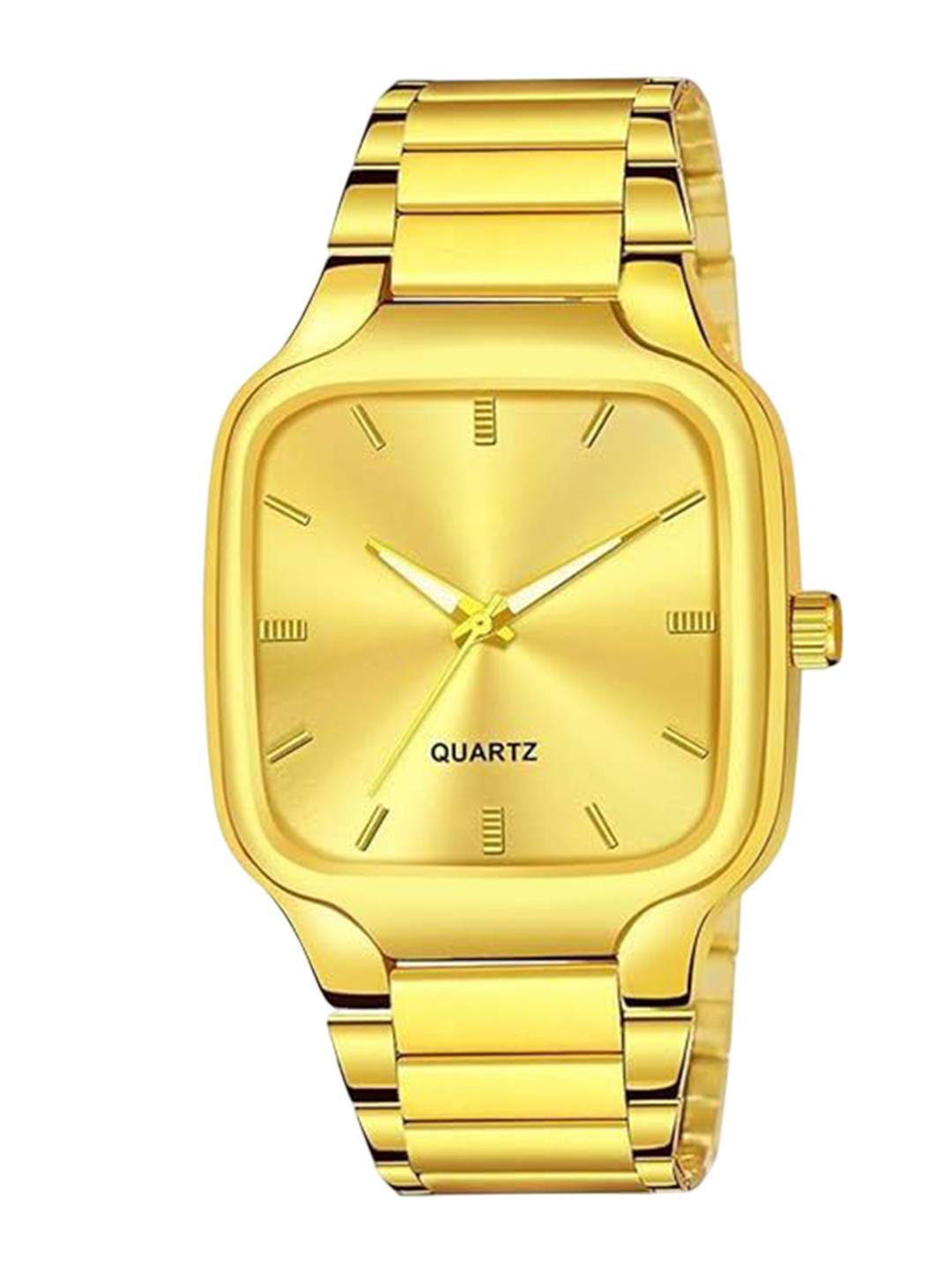 SWADESI STUFF Men Dial & Bracelet Style Straps Analogue Watch SDS 158 GOLD 2027