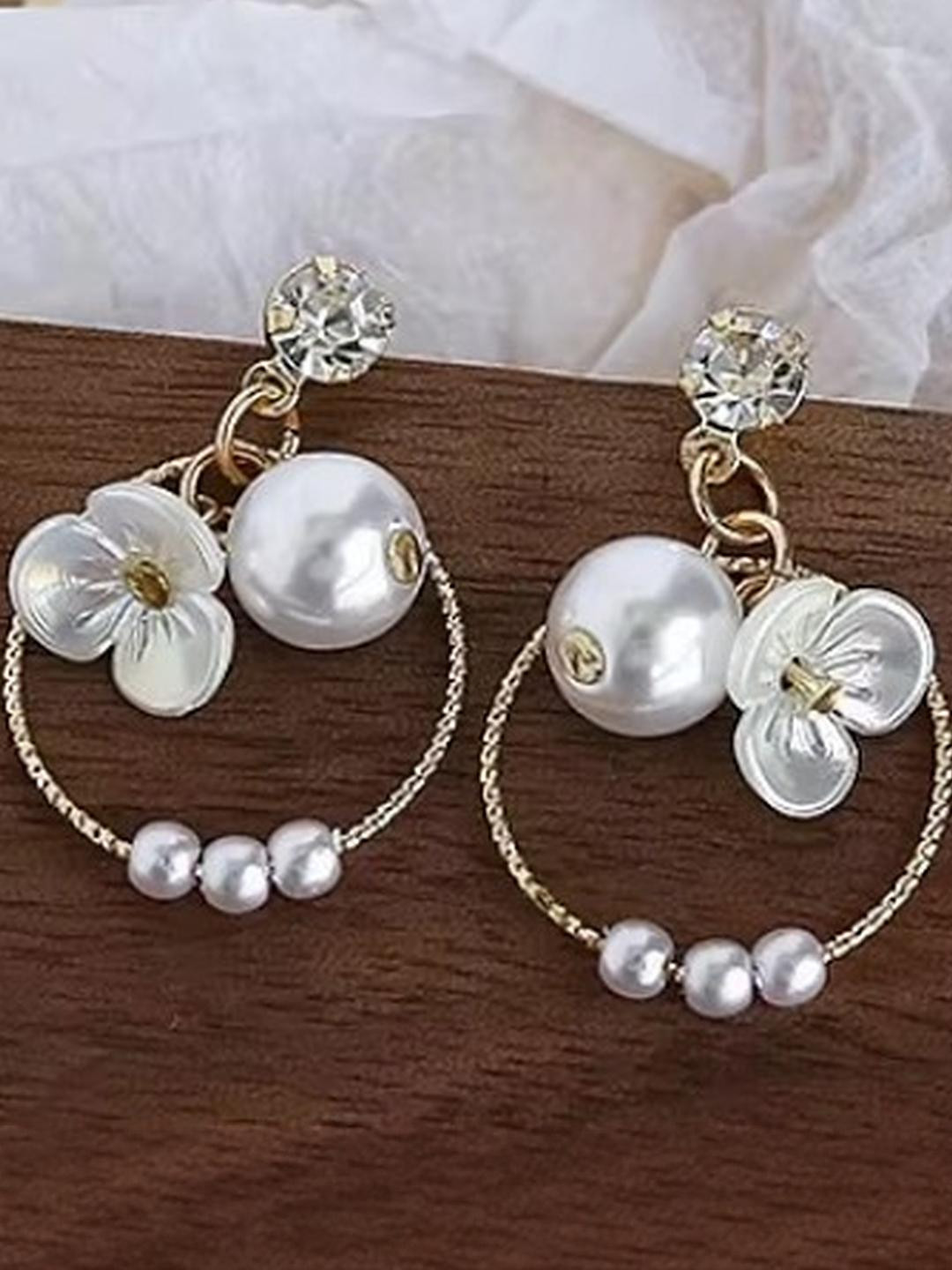 Ennygacessories Rose Gold-Plated Alloy Earrings