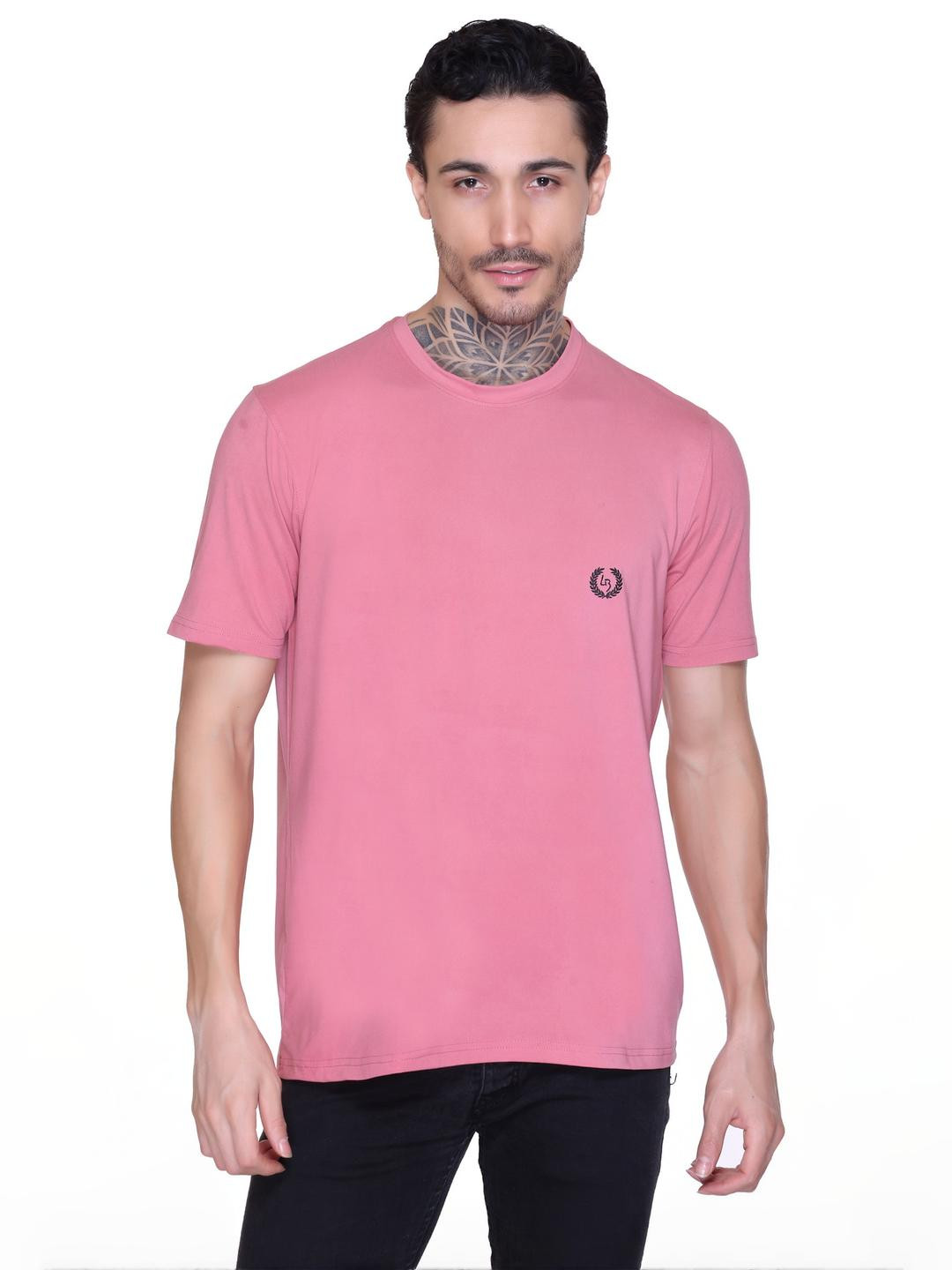 LEE BONEE Men Pink Polyester Tshirts