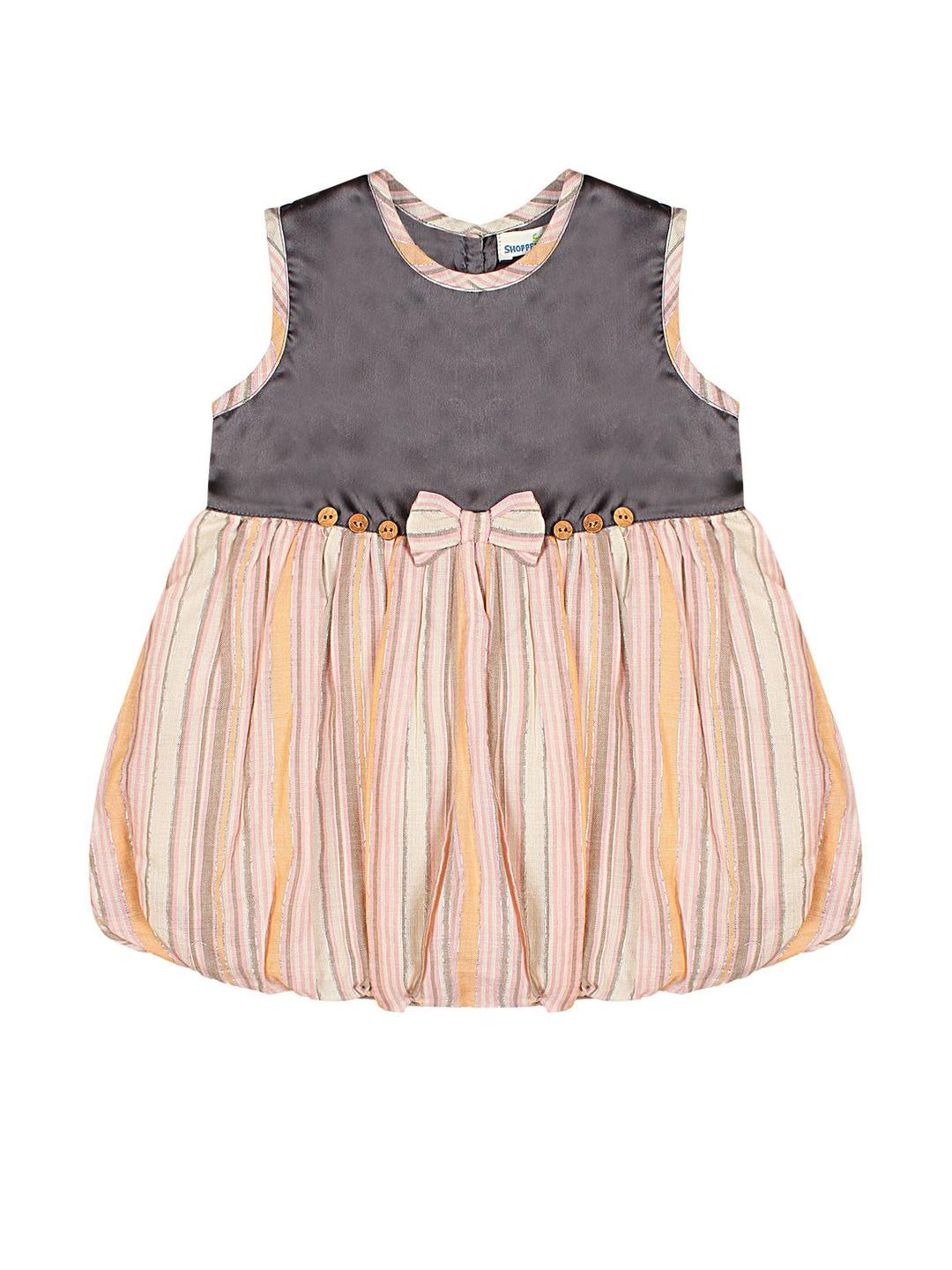 ShopperTree Striped Balloon Dress