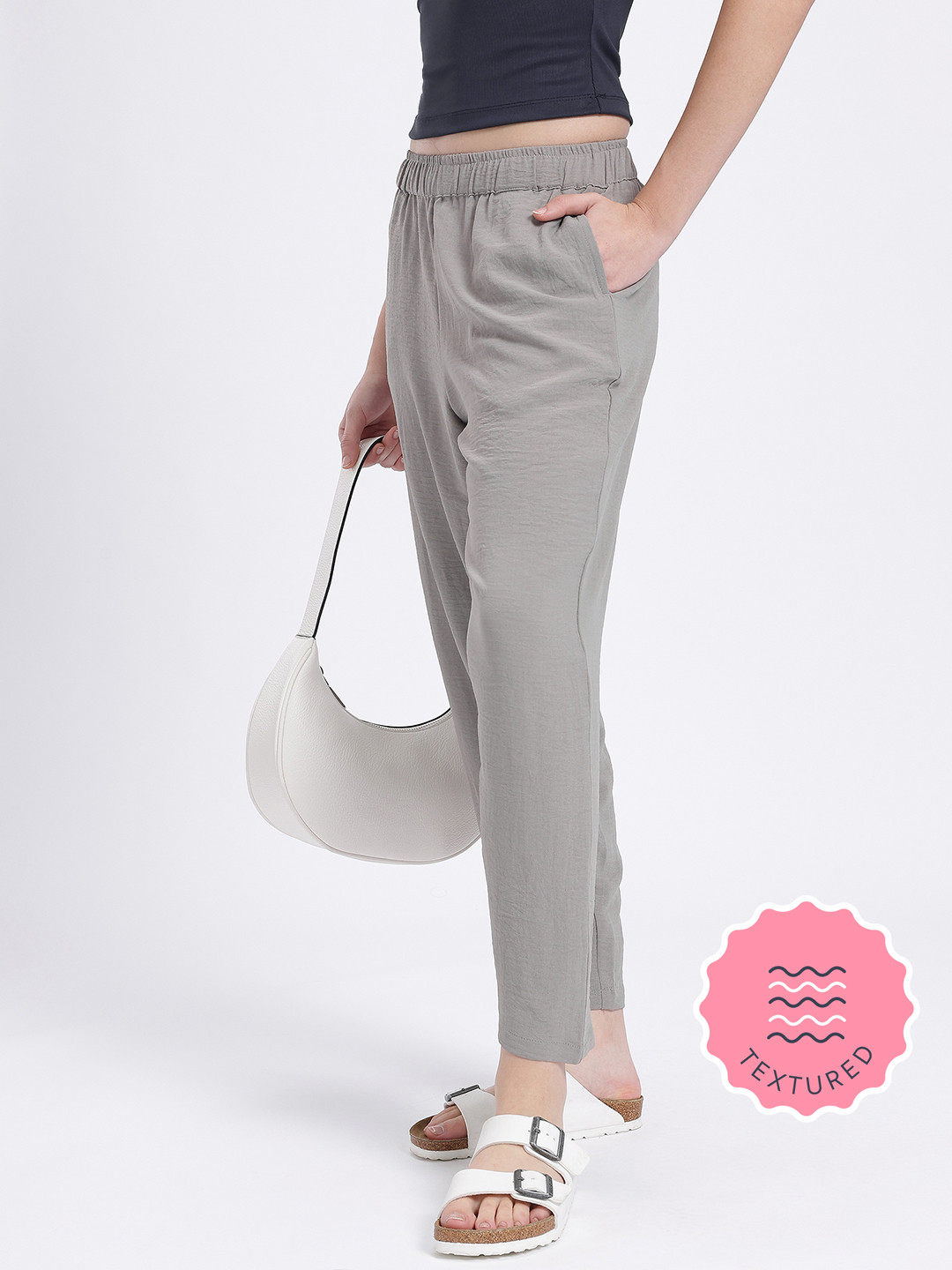 Glamorous Crinkling Relaxed Fit Trousers