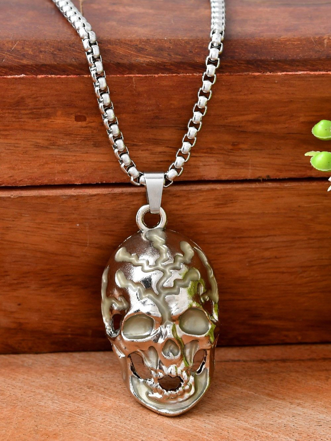 AGARWALPRODUCT Unisex Stainless Steel Radium Khopdi Pendant