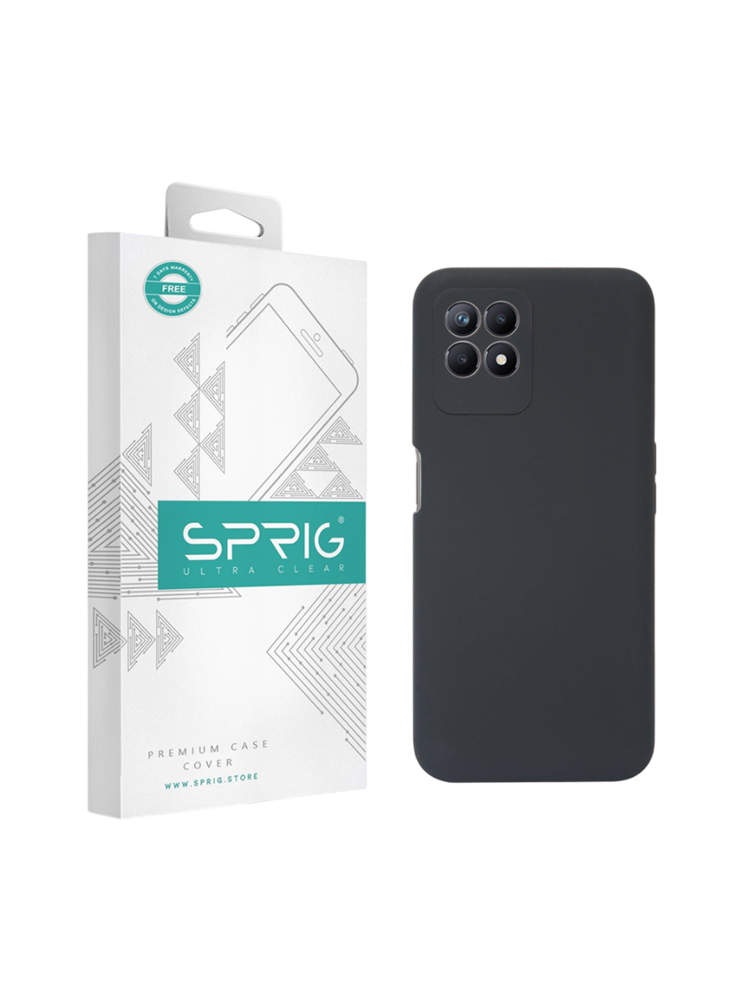 SPRIG Realme 8I Liquid Silicone Back Cover