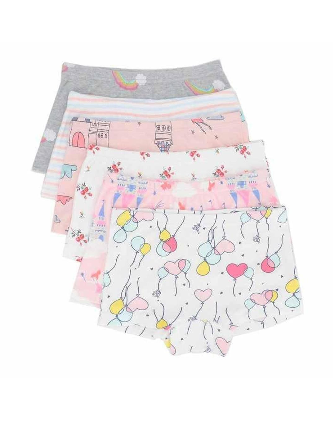 Teri Beri Set Of 4 Low-Rise Cotton Hipster Briefs