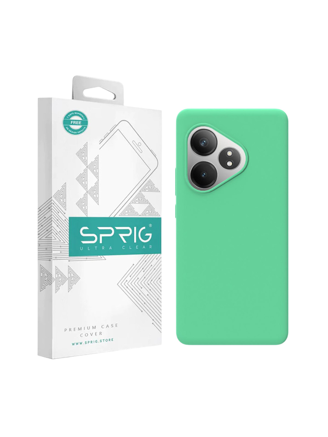 SPRIG Realme GT 6T 5G Liquid Silicone Back Cover