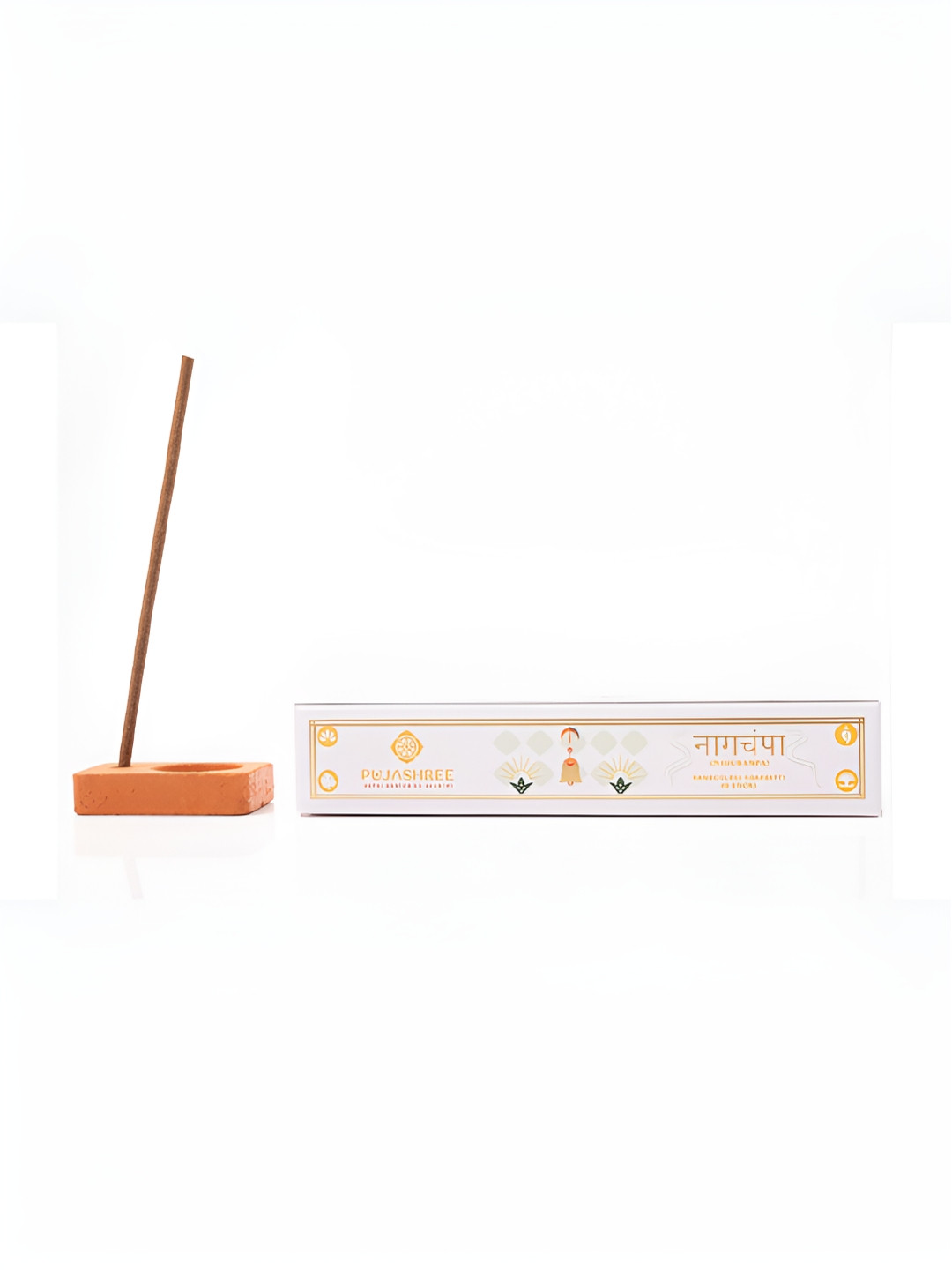 Pujashree Products Global Pvt Ltd Bambooless Nagchampa Agarbatti - 50 Pcs Incense Sticks