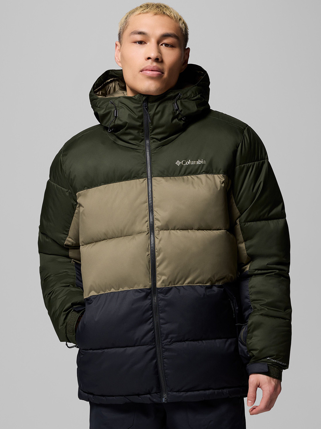 Columbia Slope Style Colorblocked Hooded Padded Jacket