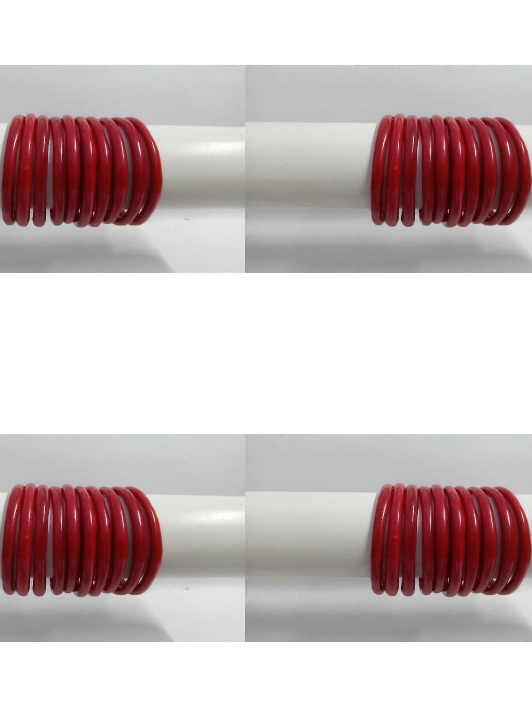 SOMIL Set Of 40 Red Antique Alloy Bangles