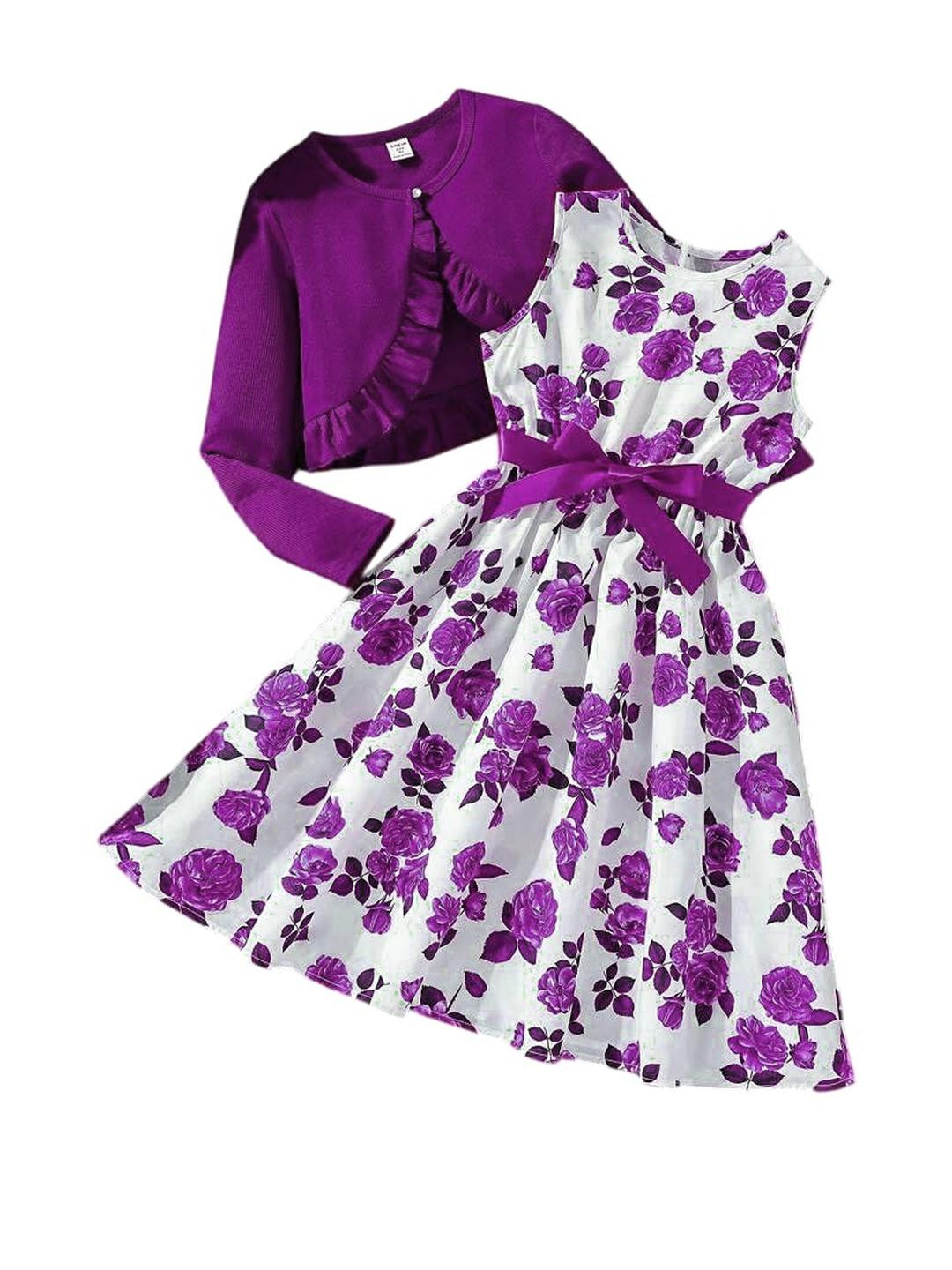 ER LIFE Style Girls Magenta Dresses