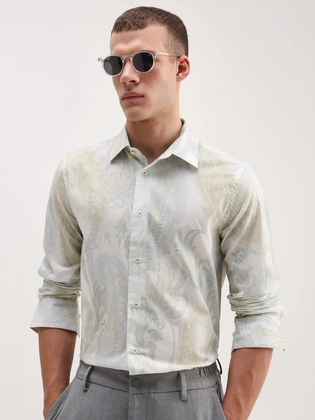 RARE RABBIT Men Comfort Printed Casual Shirt