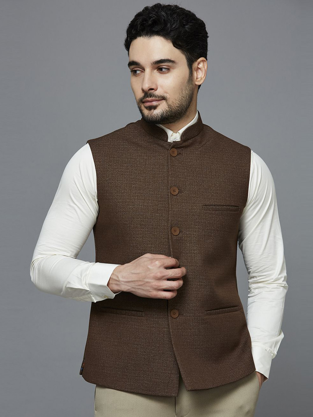ESSAS club Self Design Nehru Jacket