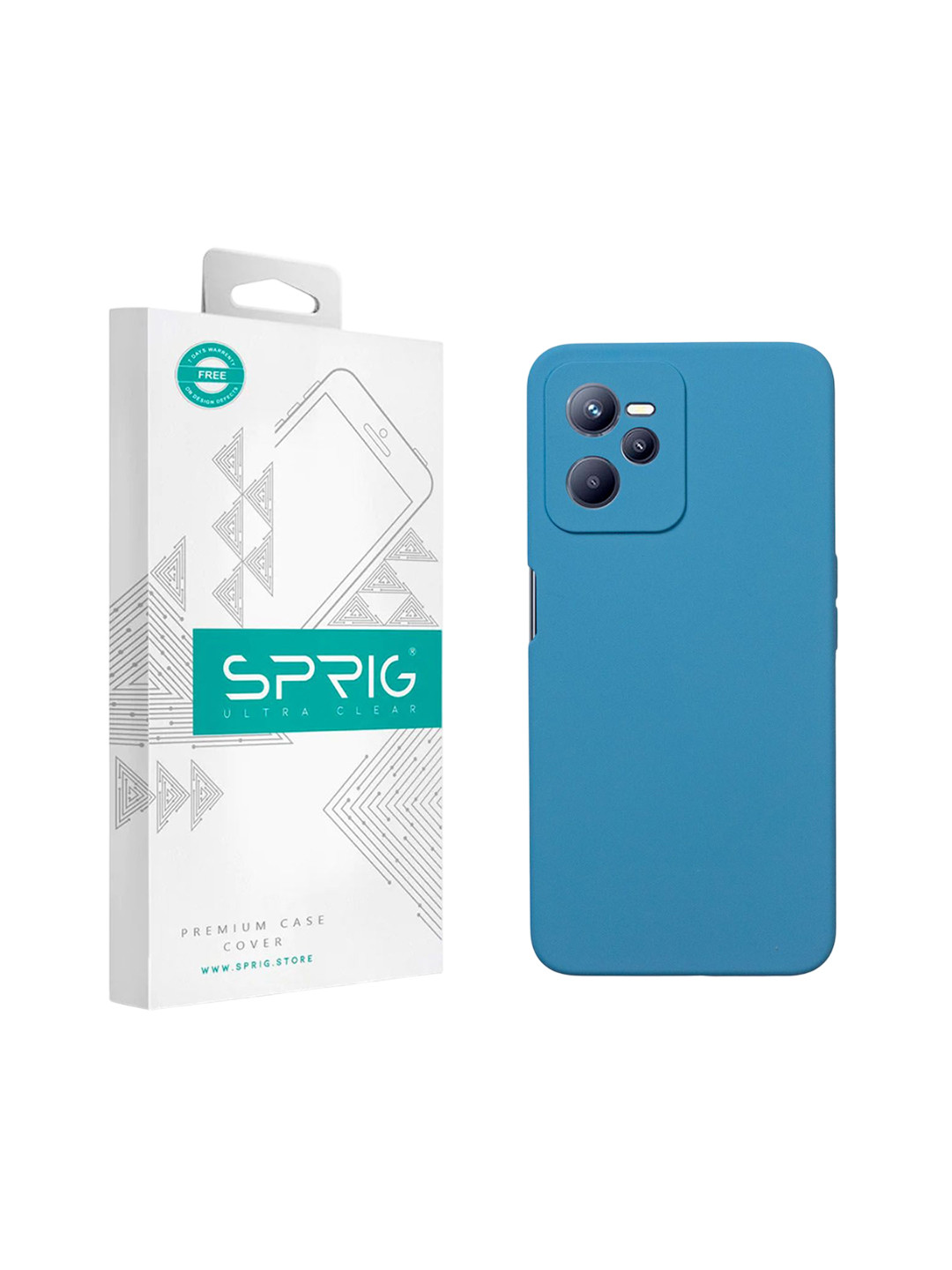SPRIG Realme C35 Liquid Silicone Back Cover