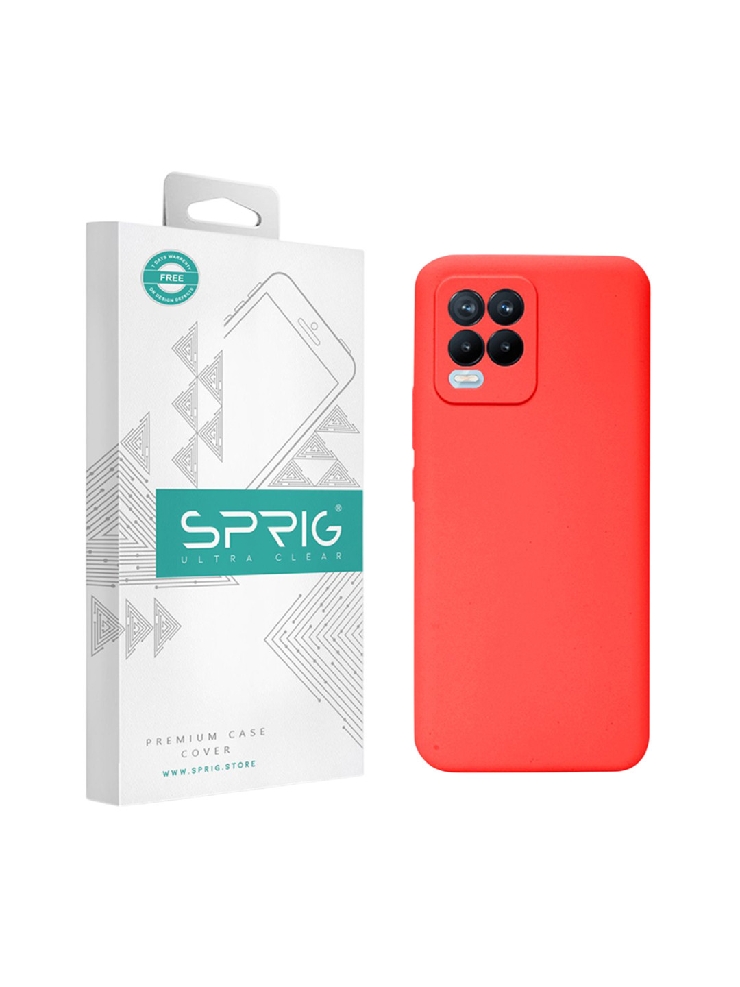 SPRIG Realme 8 Liquid Silicone Back Cover