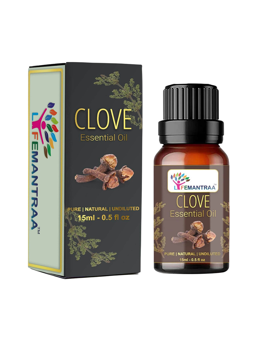 Lifemantraa Pure Clove Essential Oil For Teeth, Hair, Skin & Diffuser - 15 ml