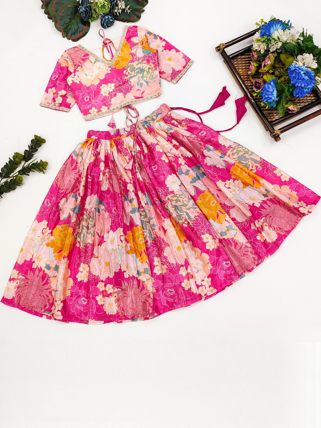 RJ ONLINE Ready To Wear Silk Lehenga Choli