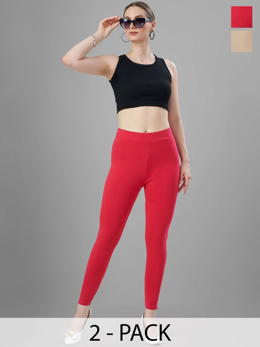 2-Pcs Ankle-Length Leggings