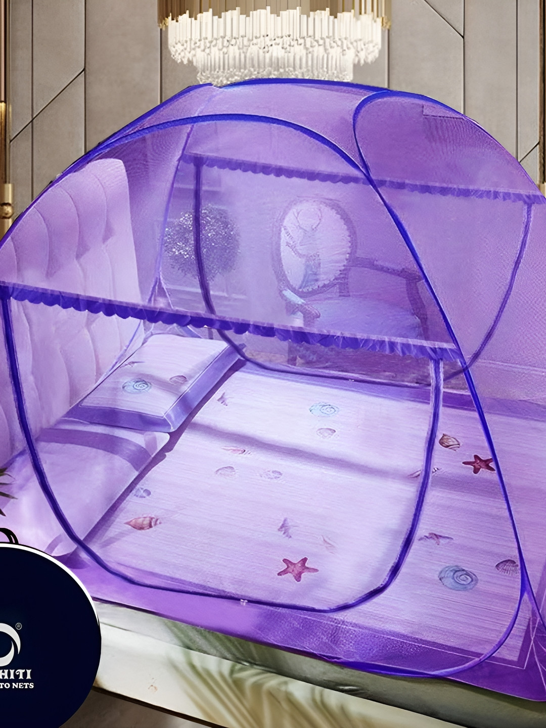 didhiti Purple Super King Size Tent Mosquito Net