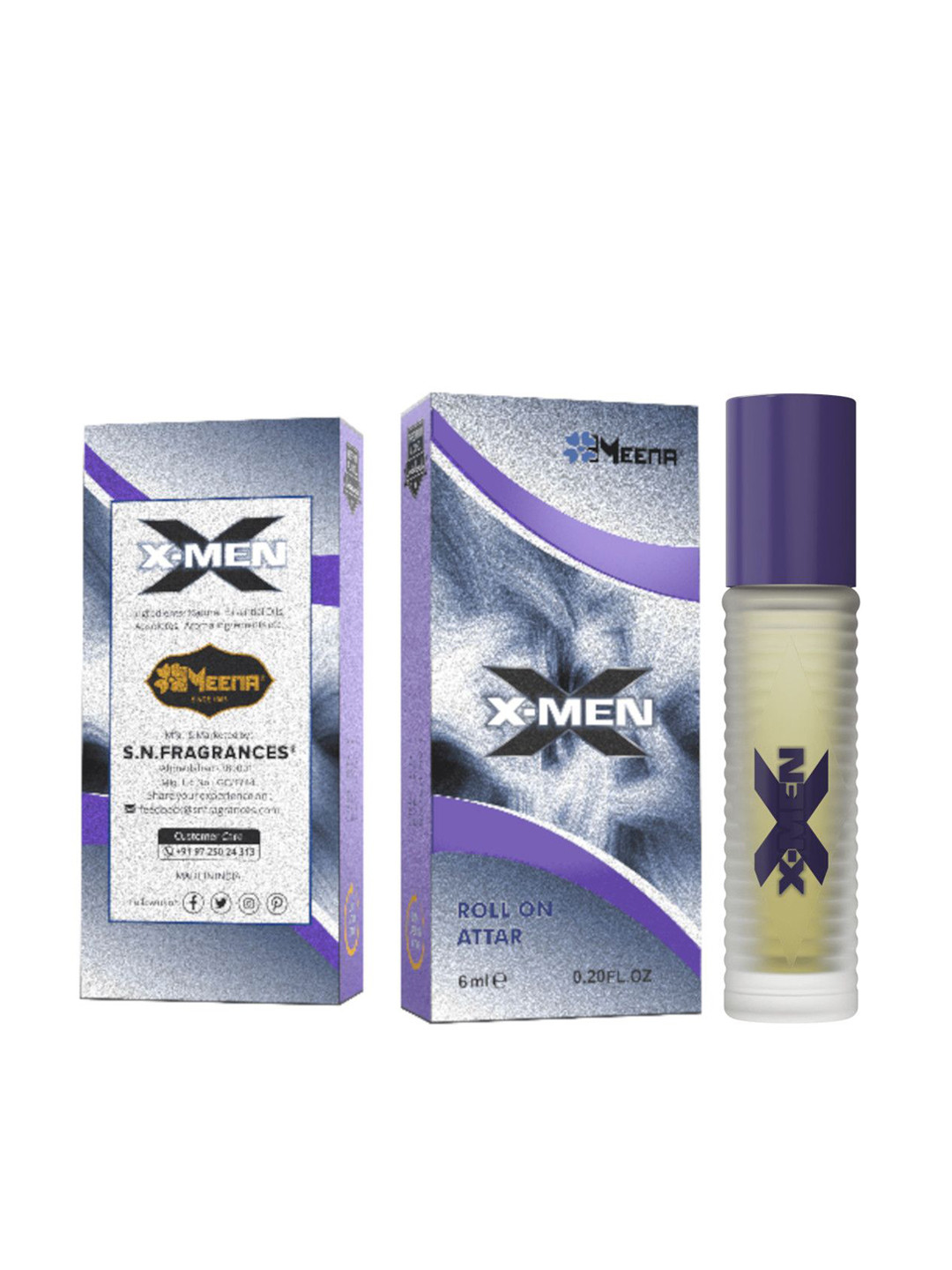 MEENA X Men Long Lasting Roll On Attar - 6 ml