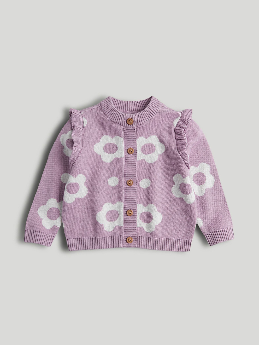 mothercare Girls Floral Print Cardigan