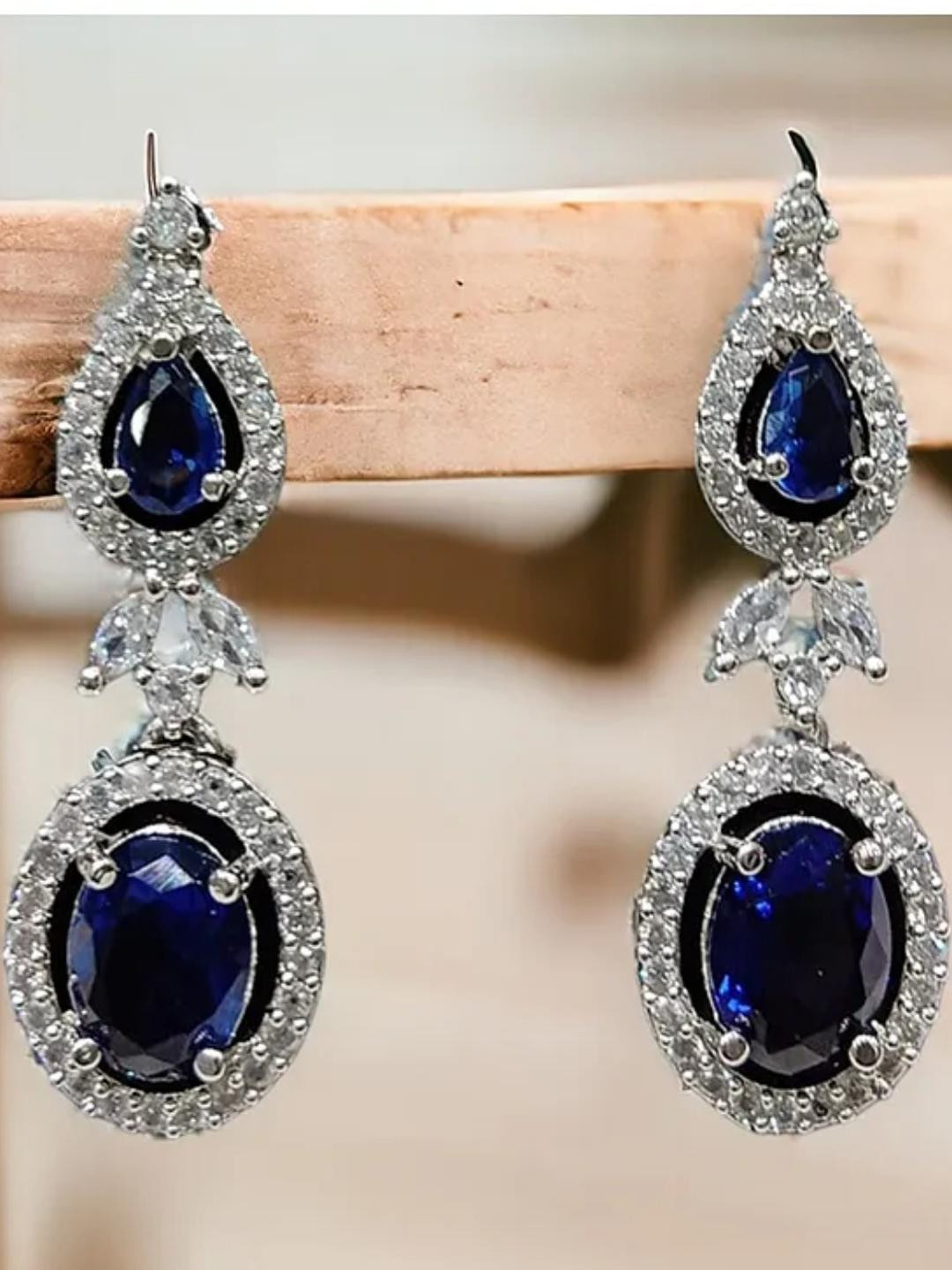Stylish Designer Earrings- BLUE