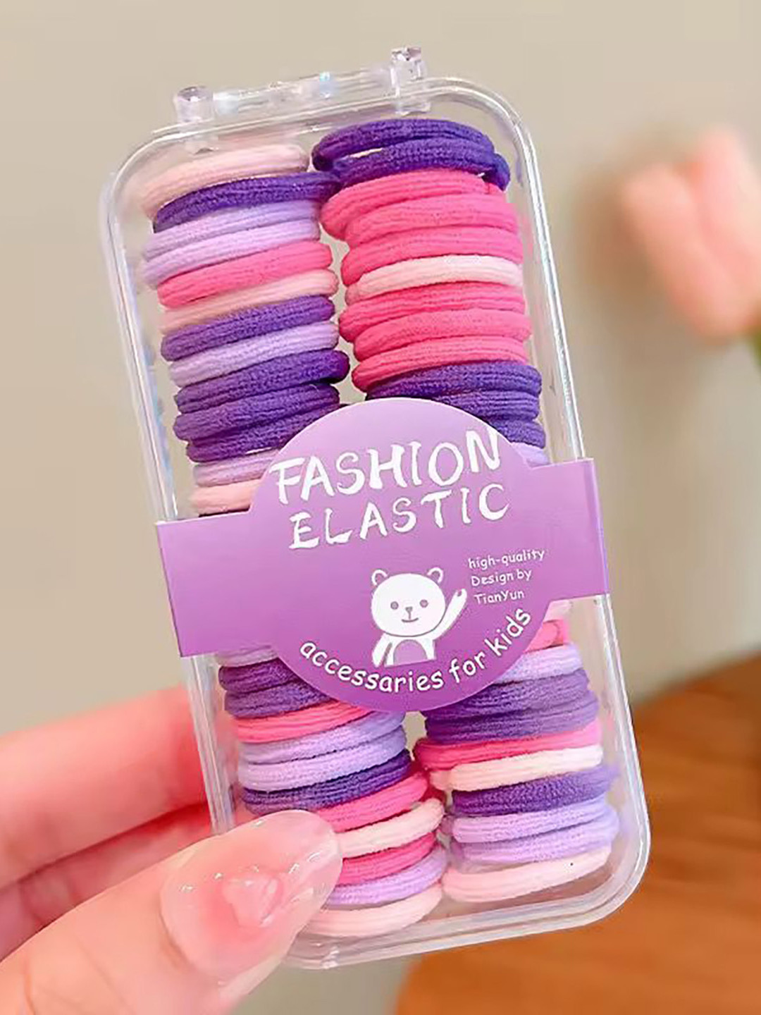 Radhya Accessories Women Solid Finger Sized Hairties Pack of 60 Ponytail Holders