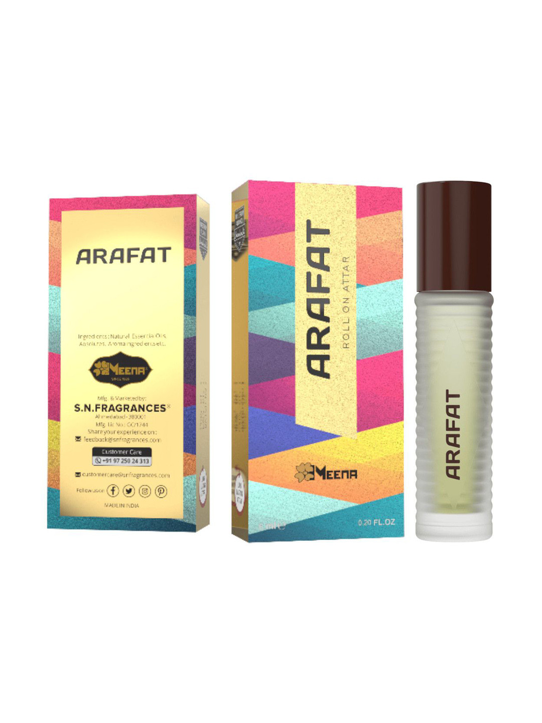 MEENA Arafaat Long Lasting Roll On Attar Attar - 6 ml
