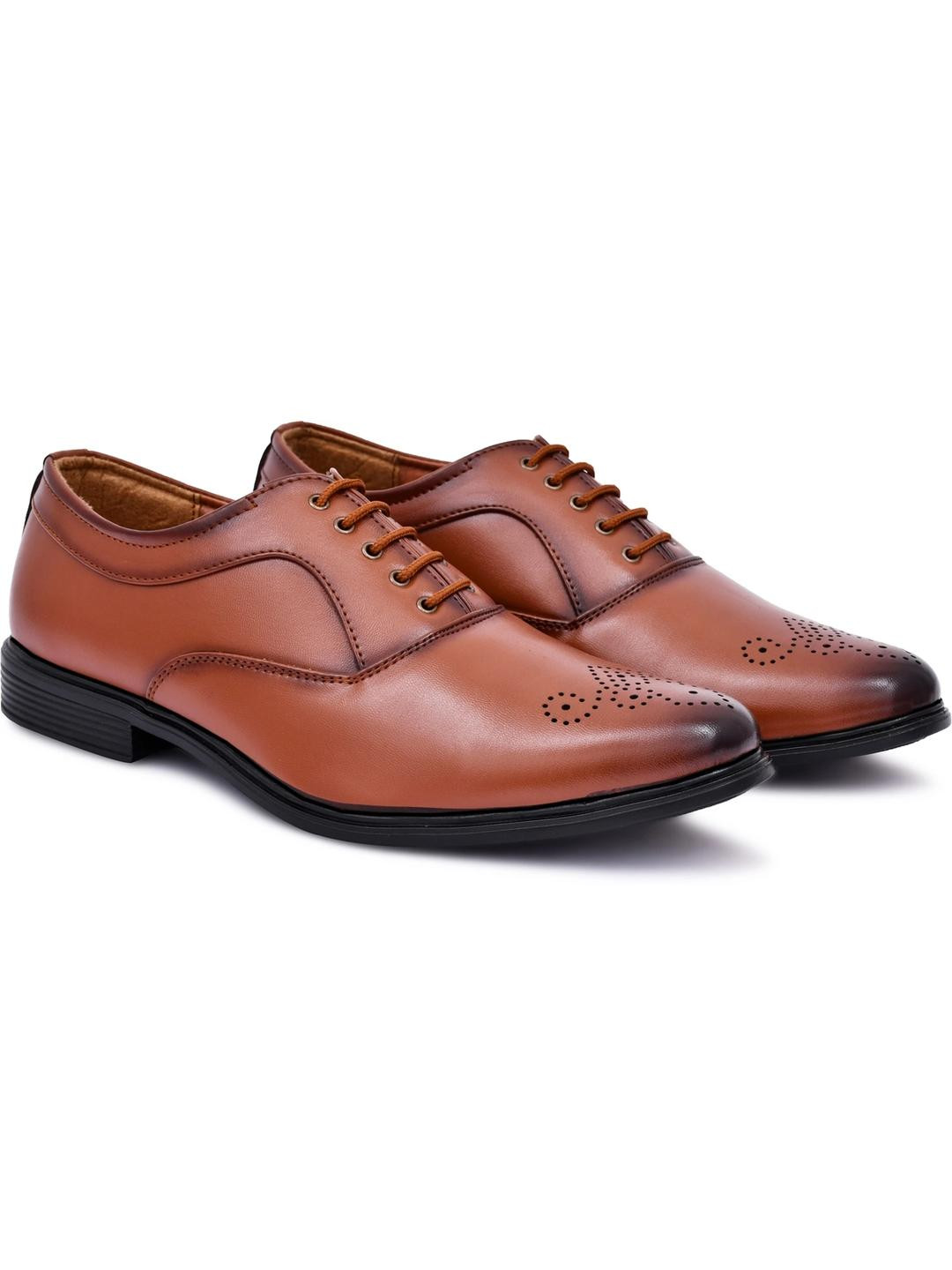 KATENIA Men Synthetic Leather Lace Up Formal Shoes